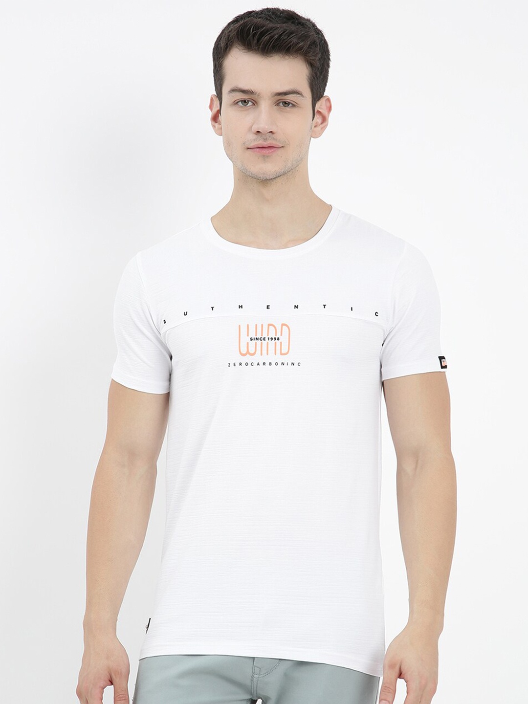 

V2 Value & Variety Men White Typography Printed T-shirt