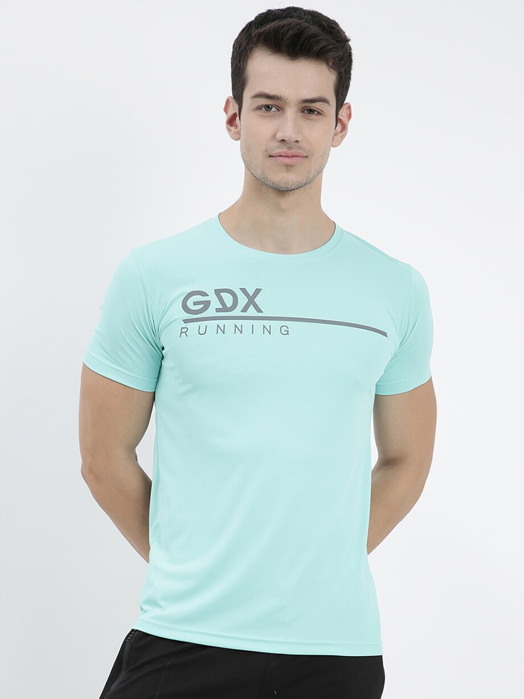 

V2 Value & Variety Men Green Typography Printed Applique T-shirt