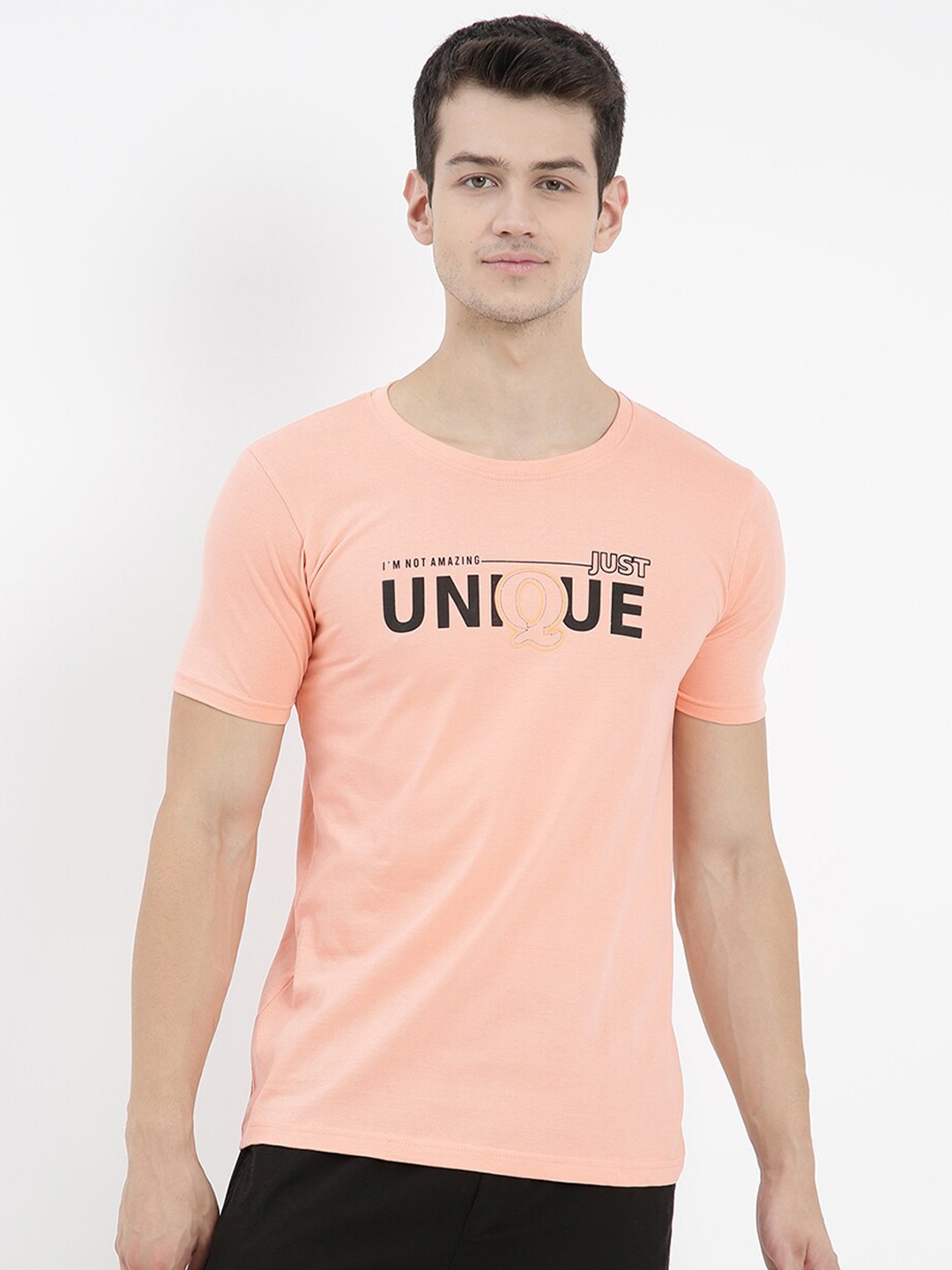 

V2 Value & Variety Men Beige Typography Printed T-shirt
