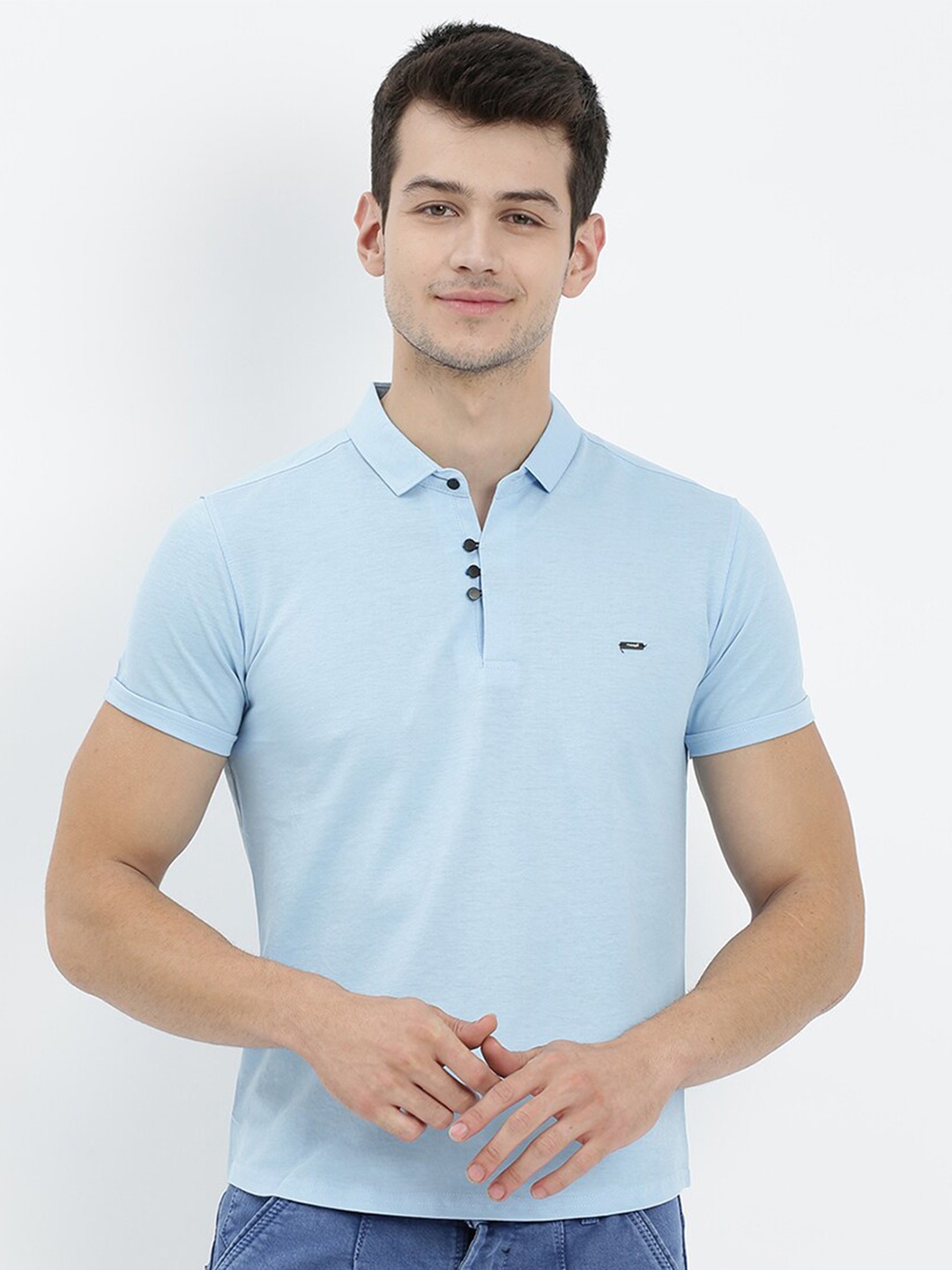 

V2 Value & Variety Men Blue V-Neck T-shirt