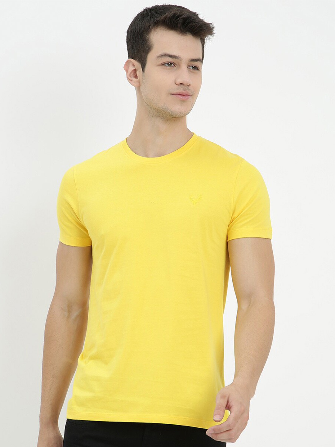 

V2 Value & Variety Men Mustard Yellow V-Neck T-shirt