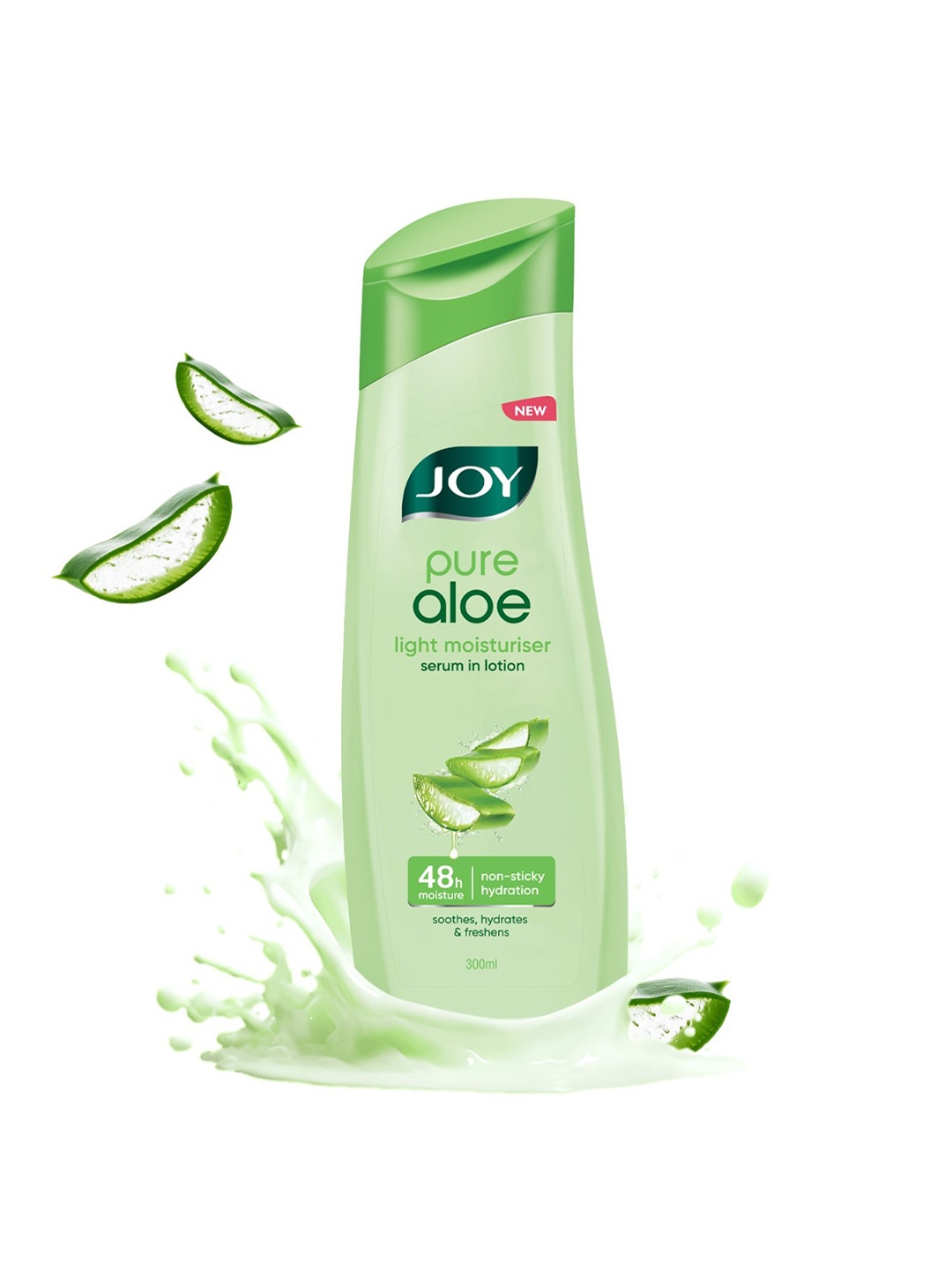

JOY Pure Aloe Lightweight Body Lotion With Anti Oxidants & Vitamin C - 300ml, Green