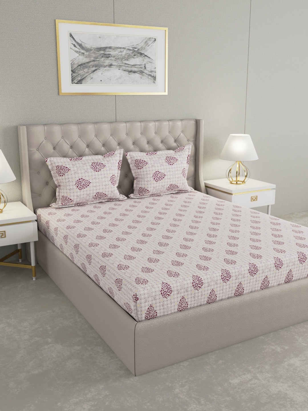 

Raymond Home Unisex White Bedsheets