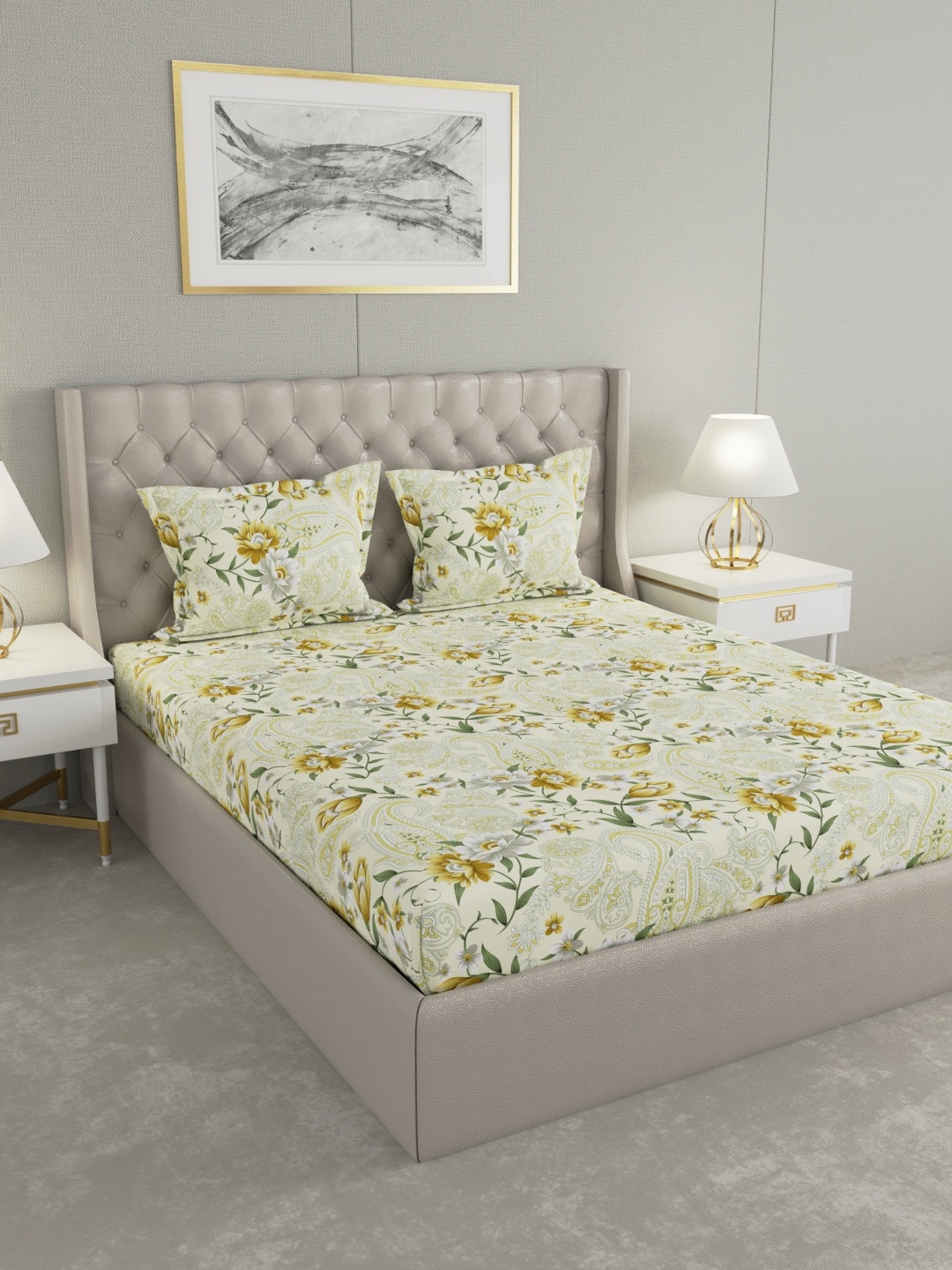 

Raymond Home Unisex Multi Bedsheets, Green