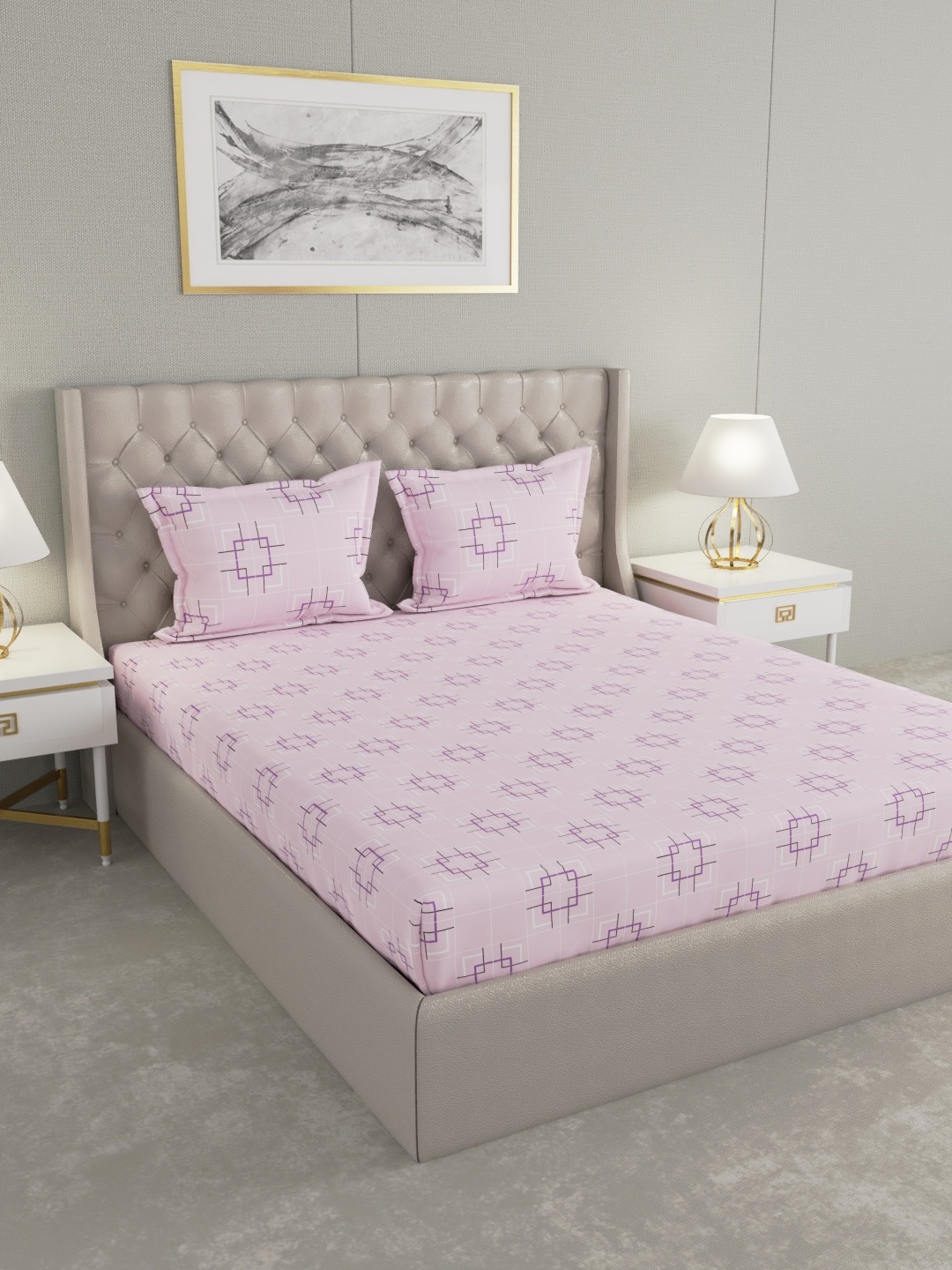 

Raymond Home Unisex Purple Bedsheets