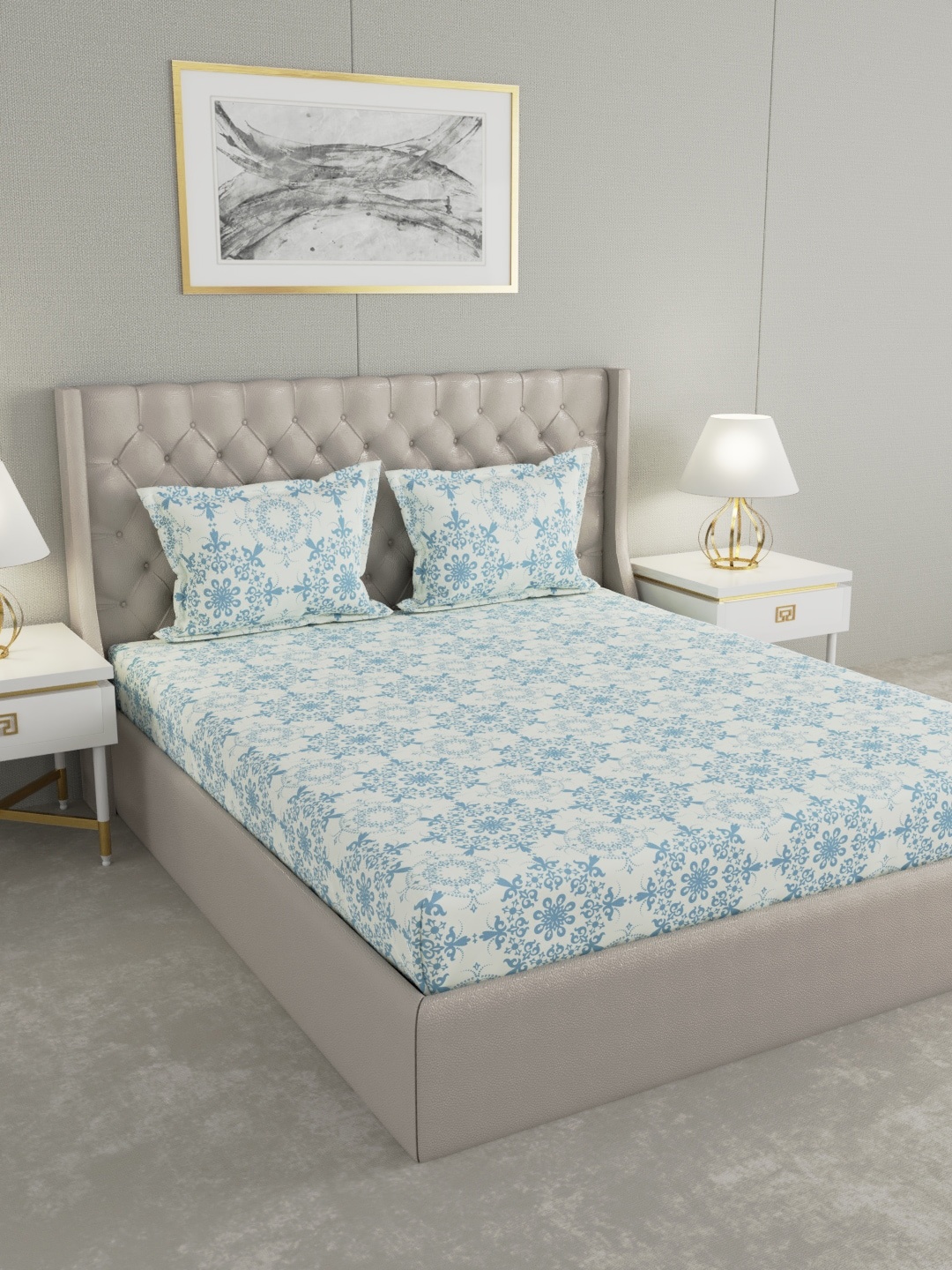 

Raymond Home Unisex Blue Bedsheets