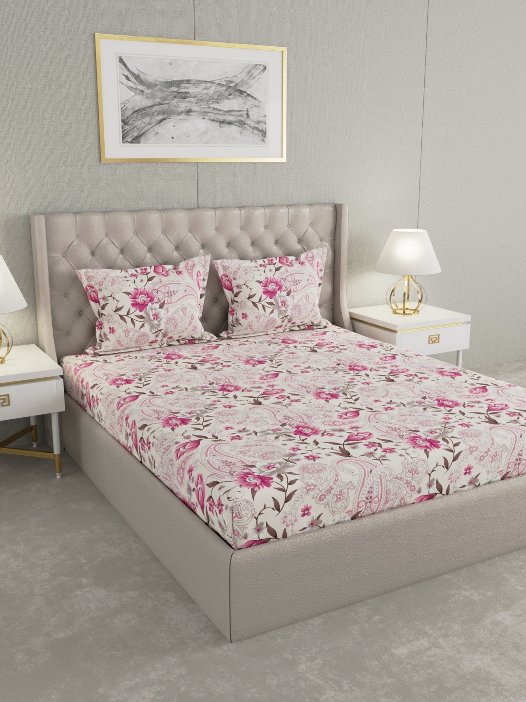 

Raymond Home Unisex Multi Bedsheets, Pink