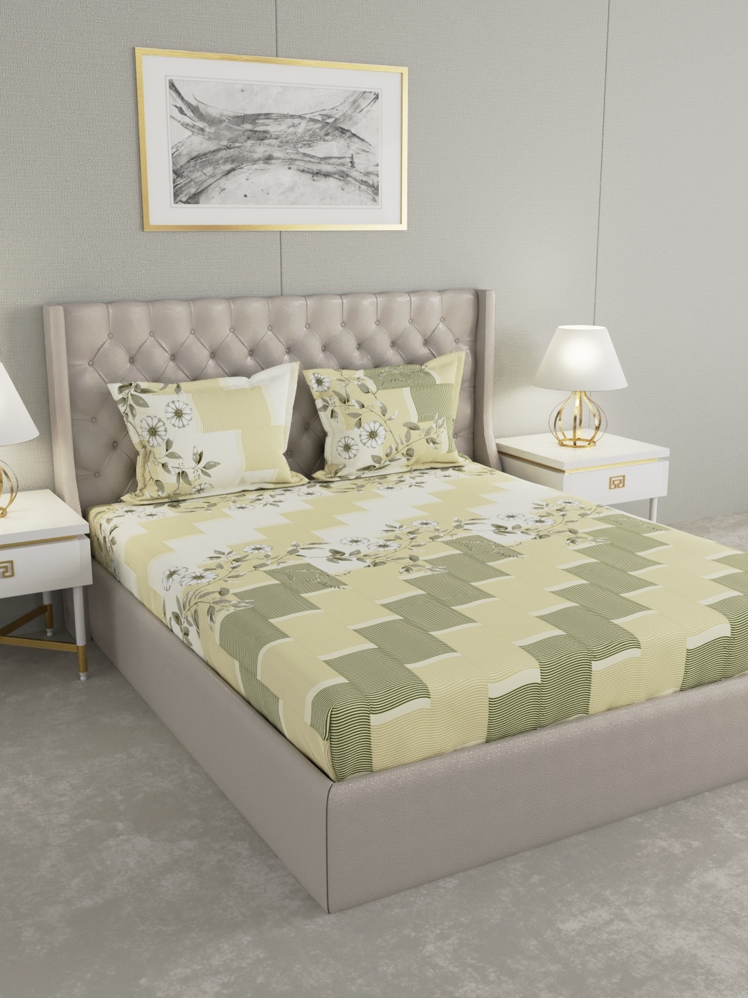 

Raymond Home Unisex Yellow Bedsheets
