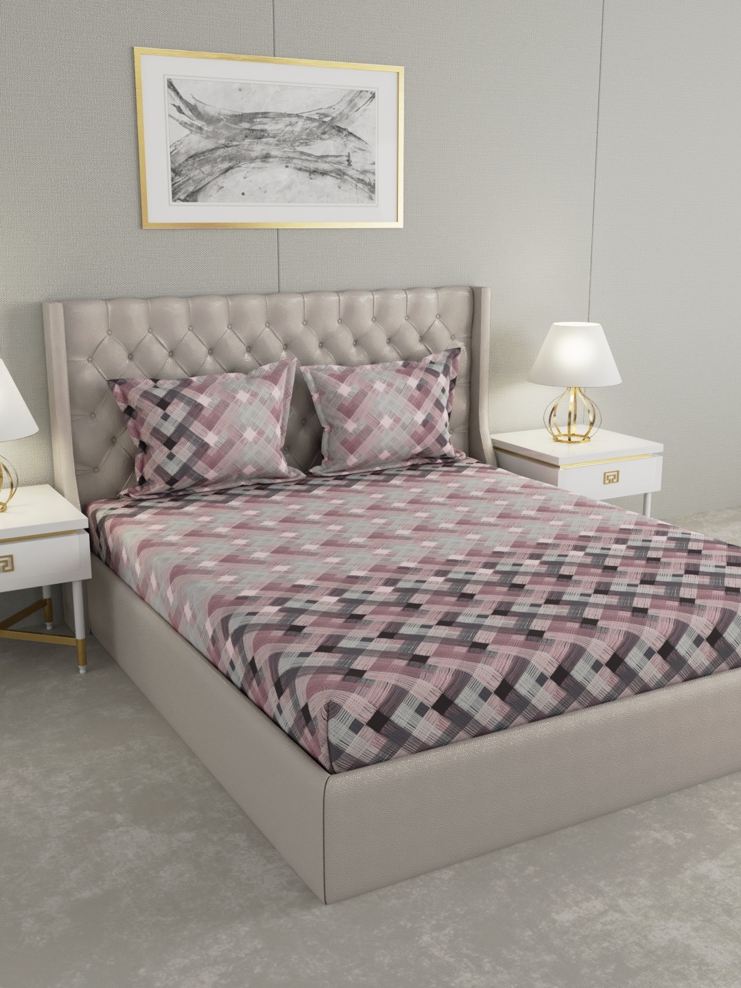 

Raymond Home Unisex Multi Bedsheets, Grey