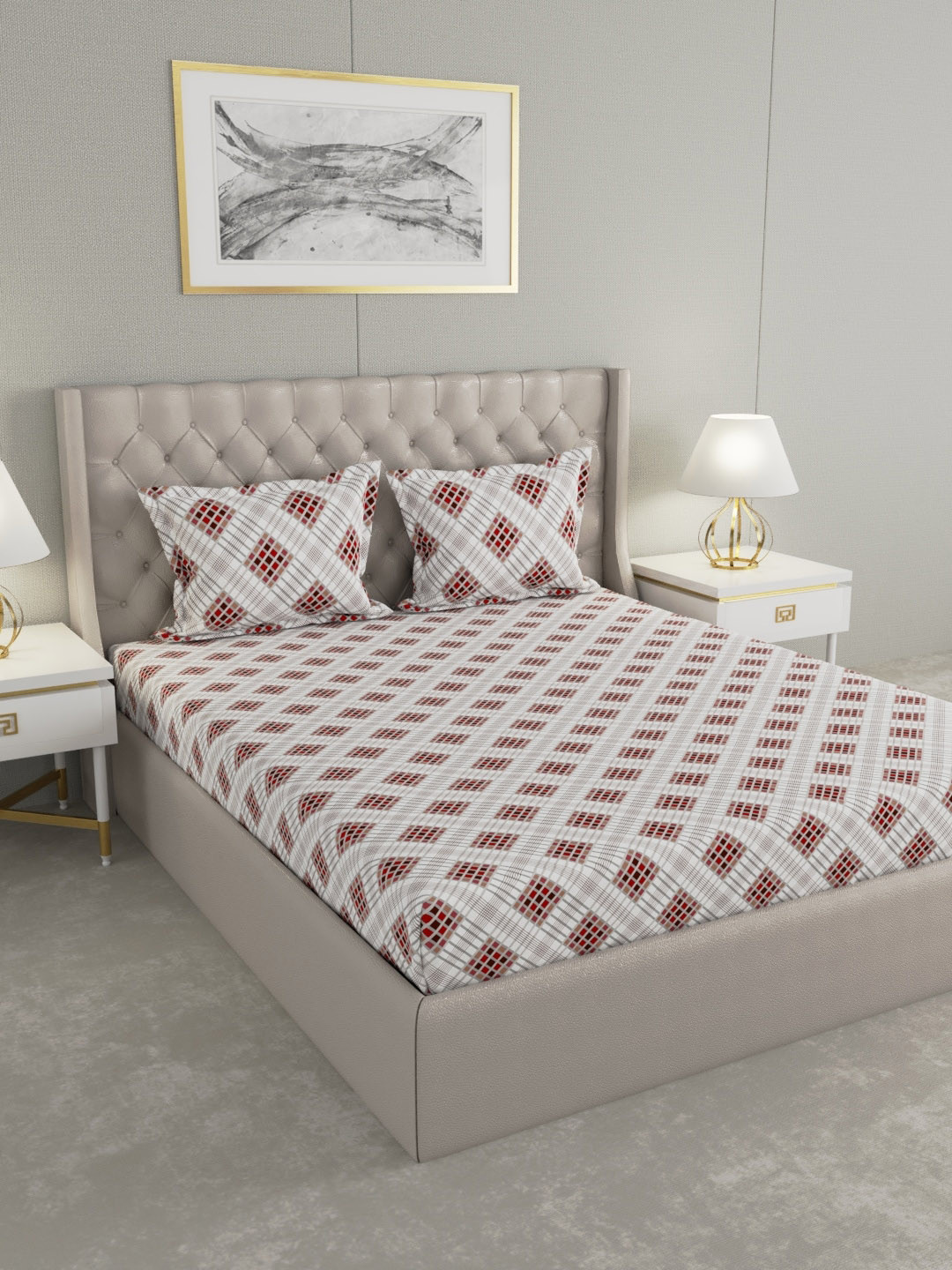 

Raymond Home Unisex Multi Bedsheets, White