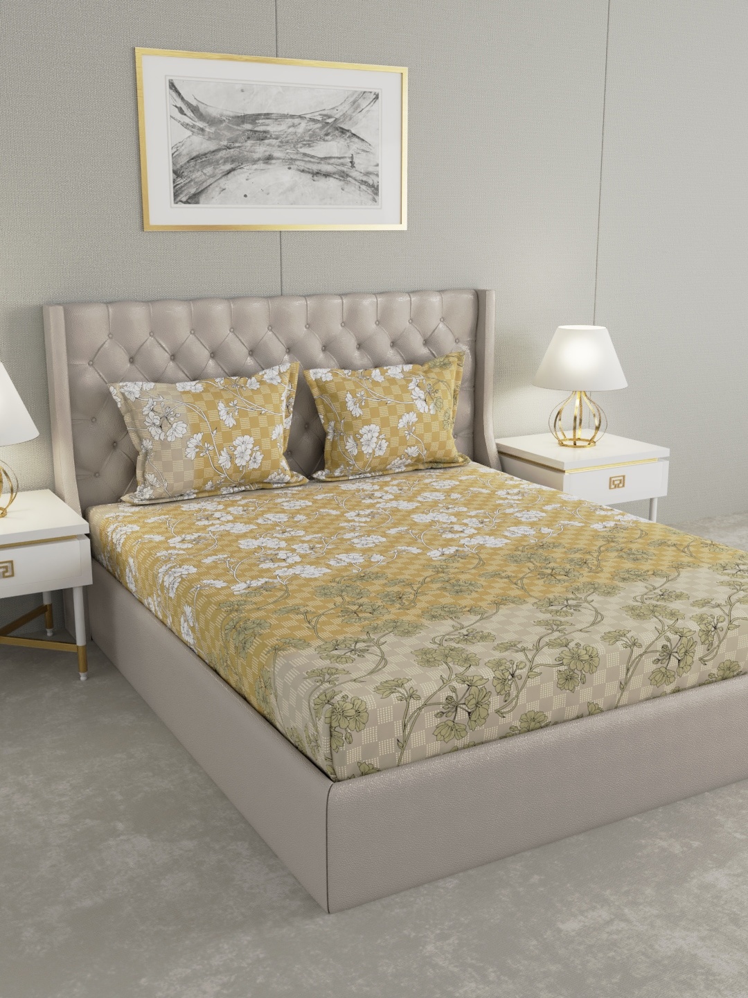 

Raymond Home Unisex Yellow Bedsheets