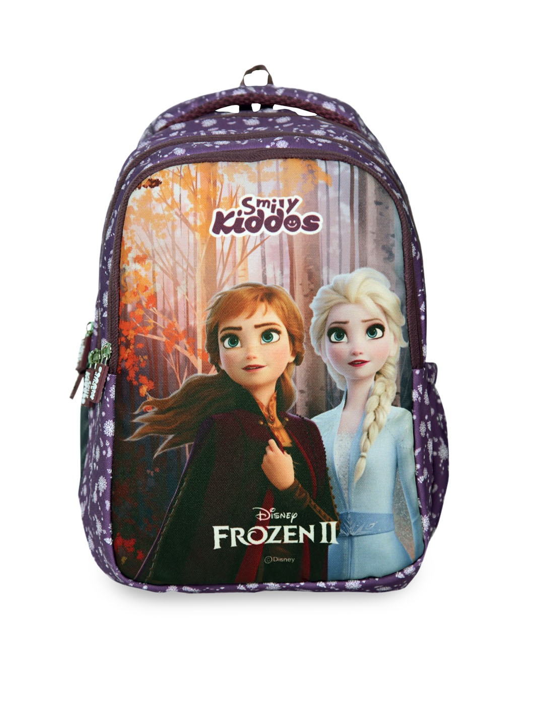 

Smily Kiddos Unisex Kids Purple & White Graphic Frozen 2 Elsa Backpack