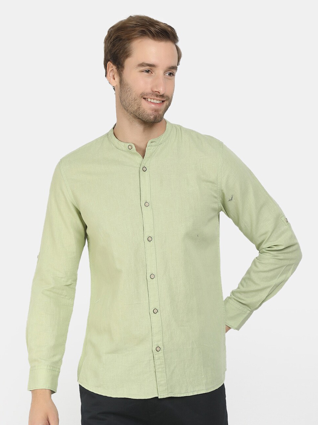 

V-Mart Men Green Casual Shirt