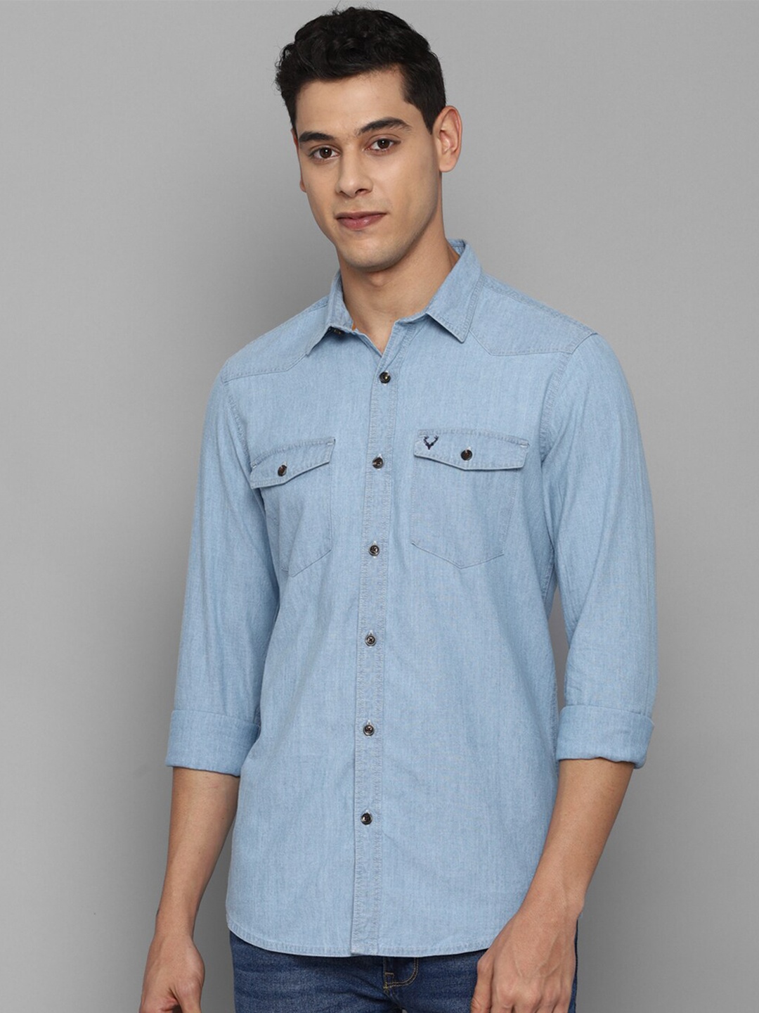 

Allen Solly Men Blue Casual Shirt