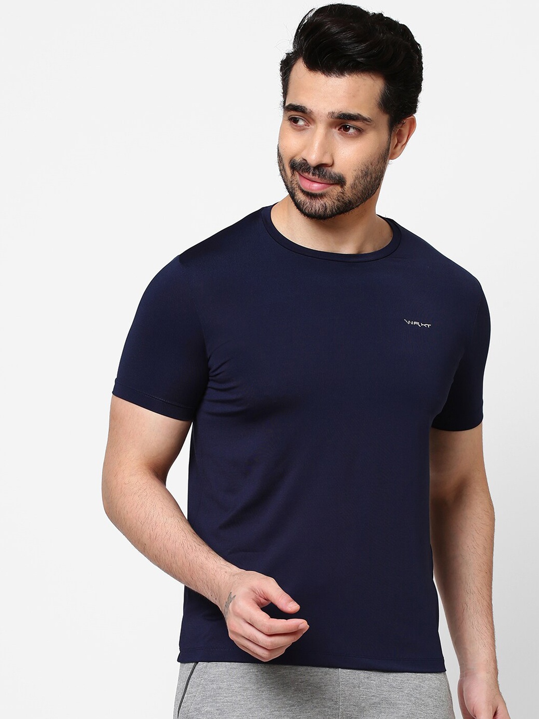 

Sweet Dreams Men Navy Blue Solid Lounge Tshirts