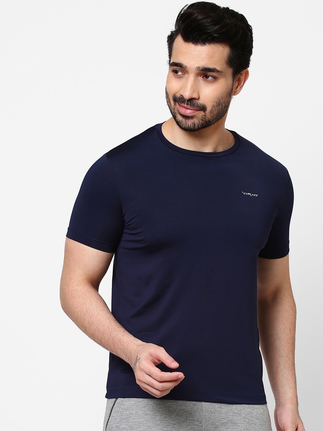 

Sweet Dreams Men Navy Blue Solid Lounge Tshirts