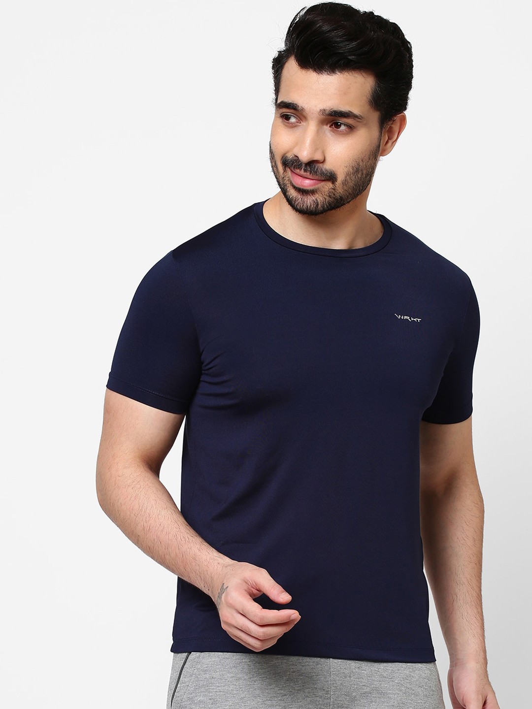 

Sweet Dreams Men Navy Blue Solid Lounge Tshirts