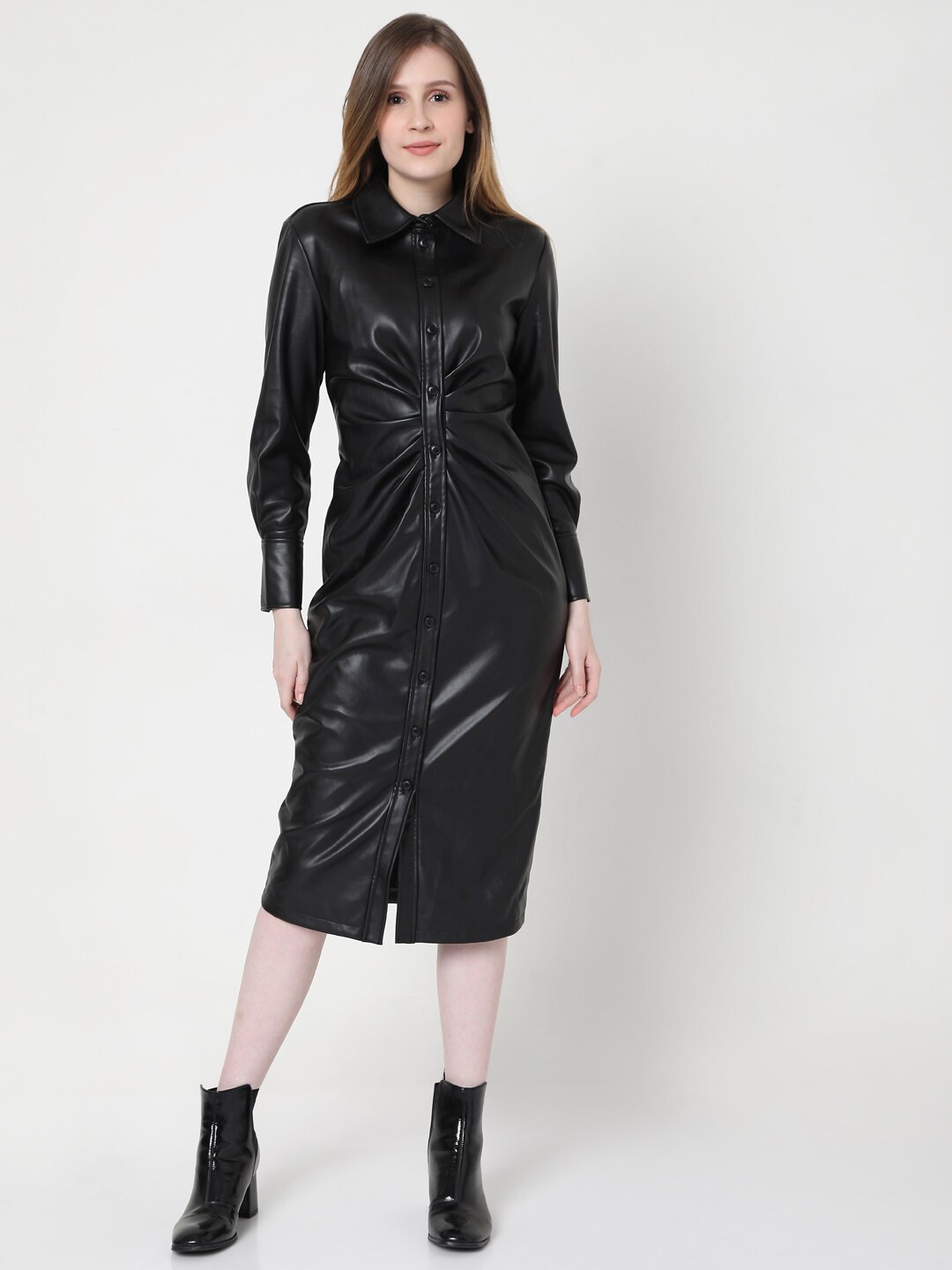 

Vero Moda Black Shirt Midi Dress