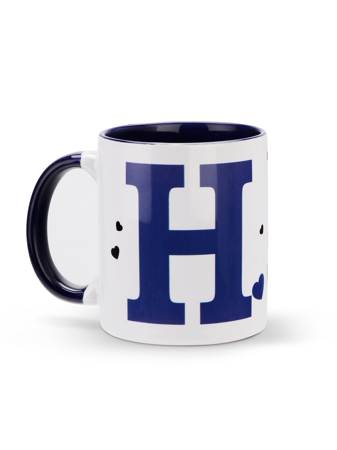 

Archies White & Blue Printed Ceramic Glossy Mugs Set of Cups and Mugs