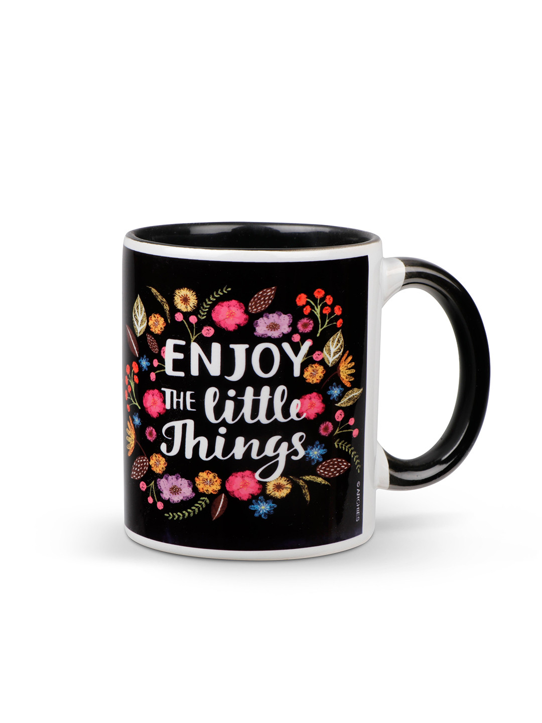 

Archies Black & White Printed Ceramic Glossy Mugs Set of Cups and Mugs