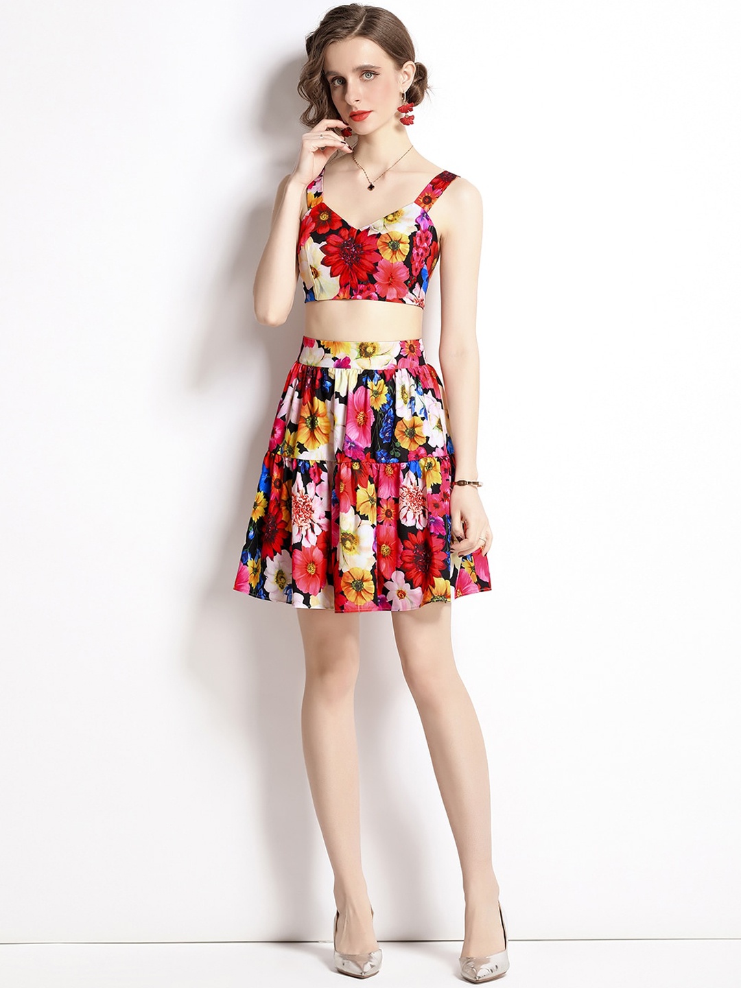 

JC Collection Women Multicoloured Printed Co-Ords Set, Multi