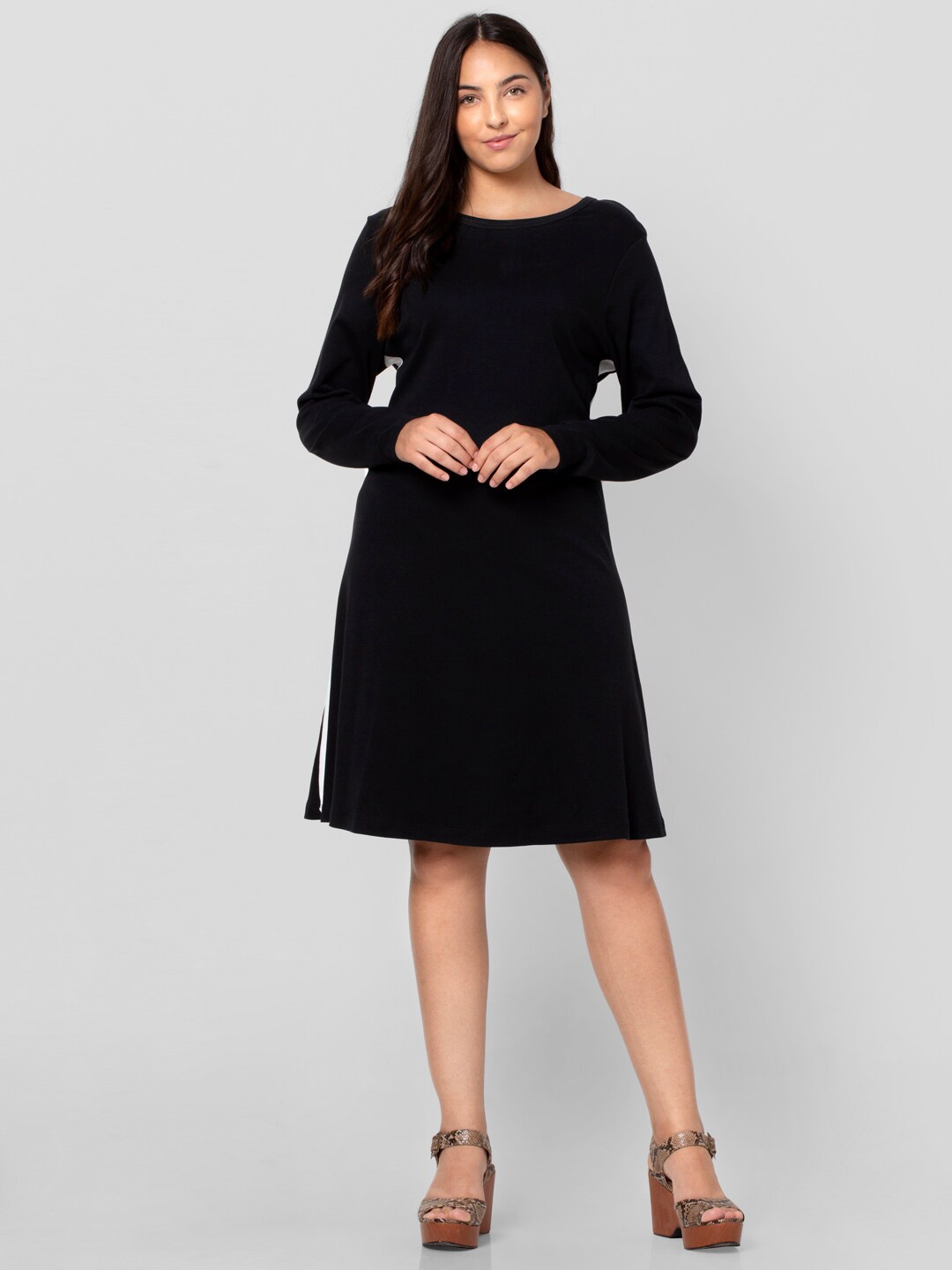 

VERO MODA CURVE Black A-Line Dress