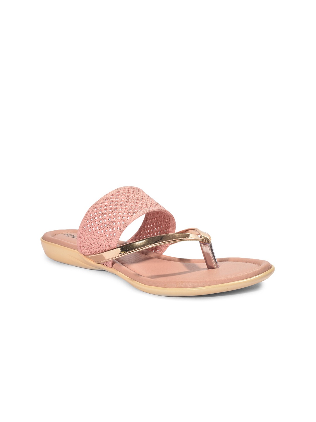 

Liberty Women Peach-Coloured Textured Flats