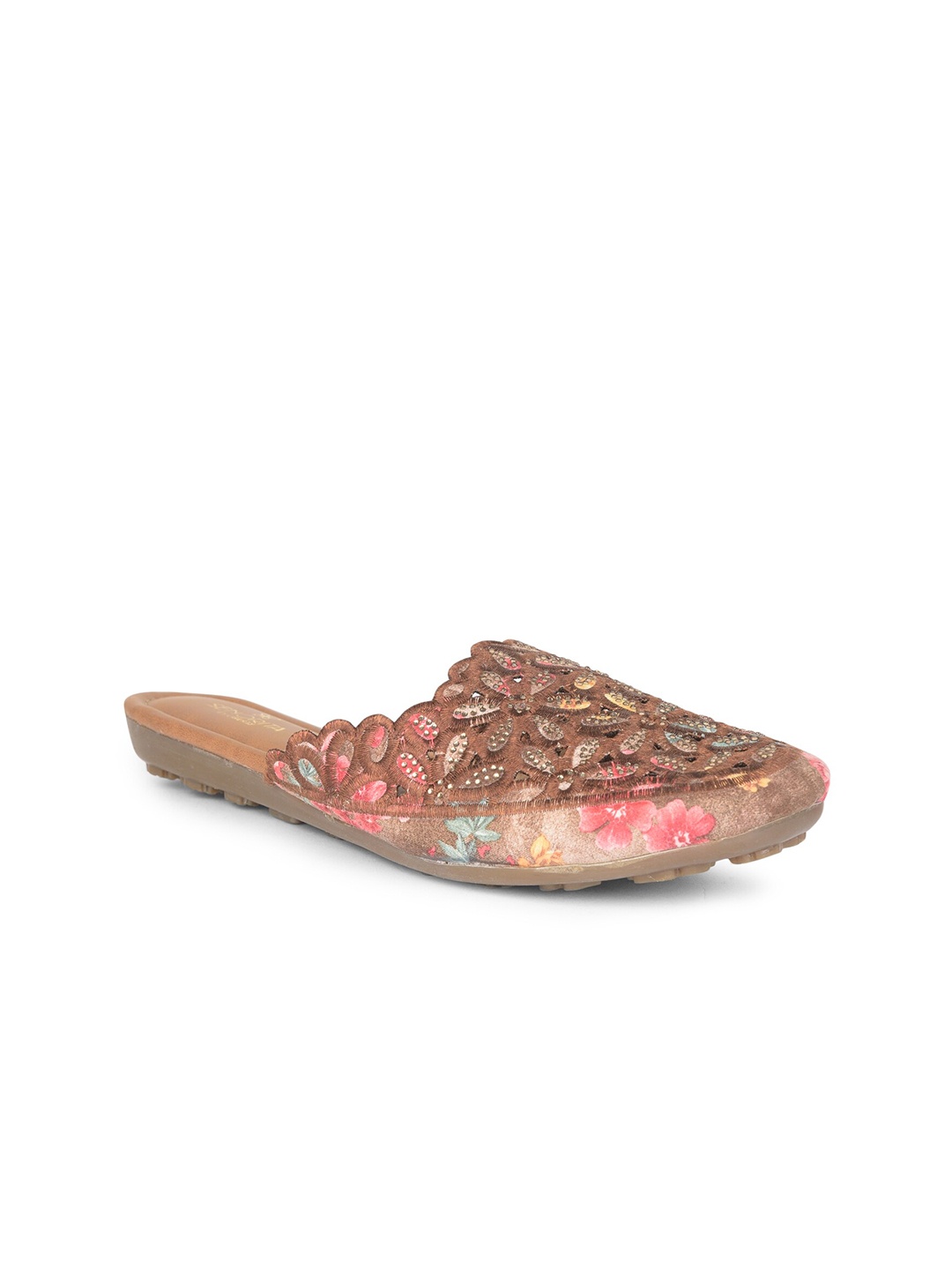 

Liberty Women Gold-Toned Embellished Flats