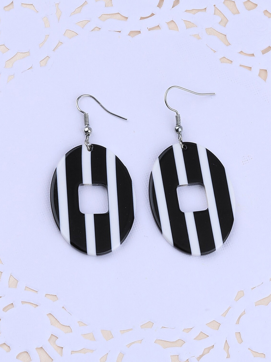 

Silver Shine Multicoloured Contemporary Drop Earrings, Multi