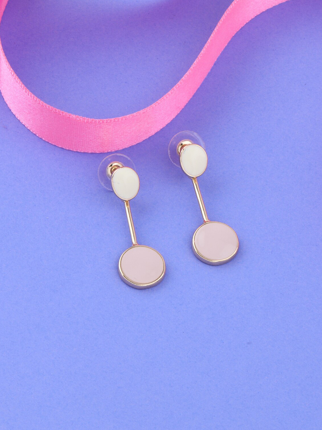 

Silver Shine Multicoloured Contemporary Drop Earrings, Multi