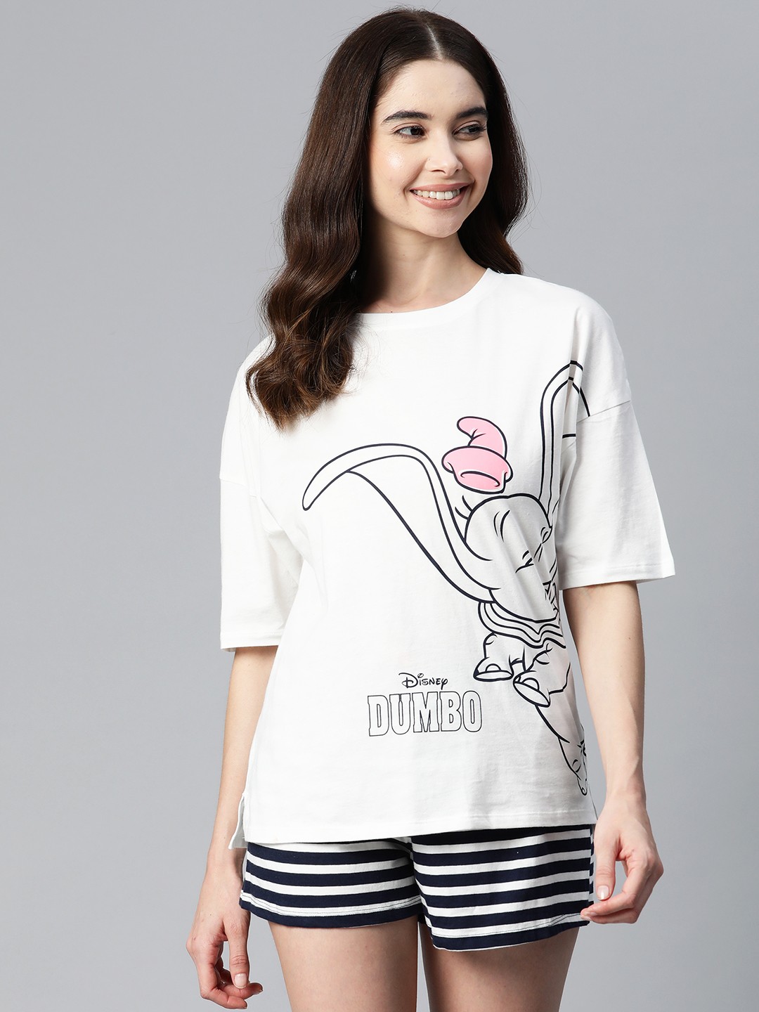 

Marks & Spencer x Disney Classics Women Printed Pure Cotton Shorts Set, White