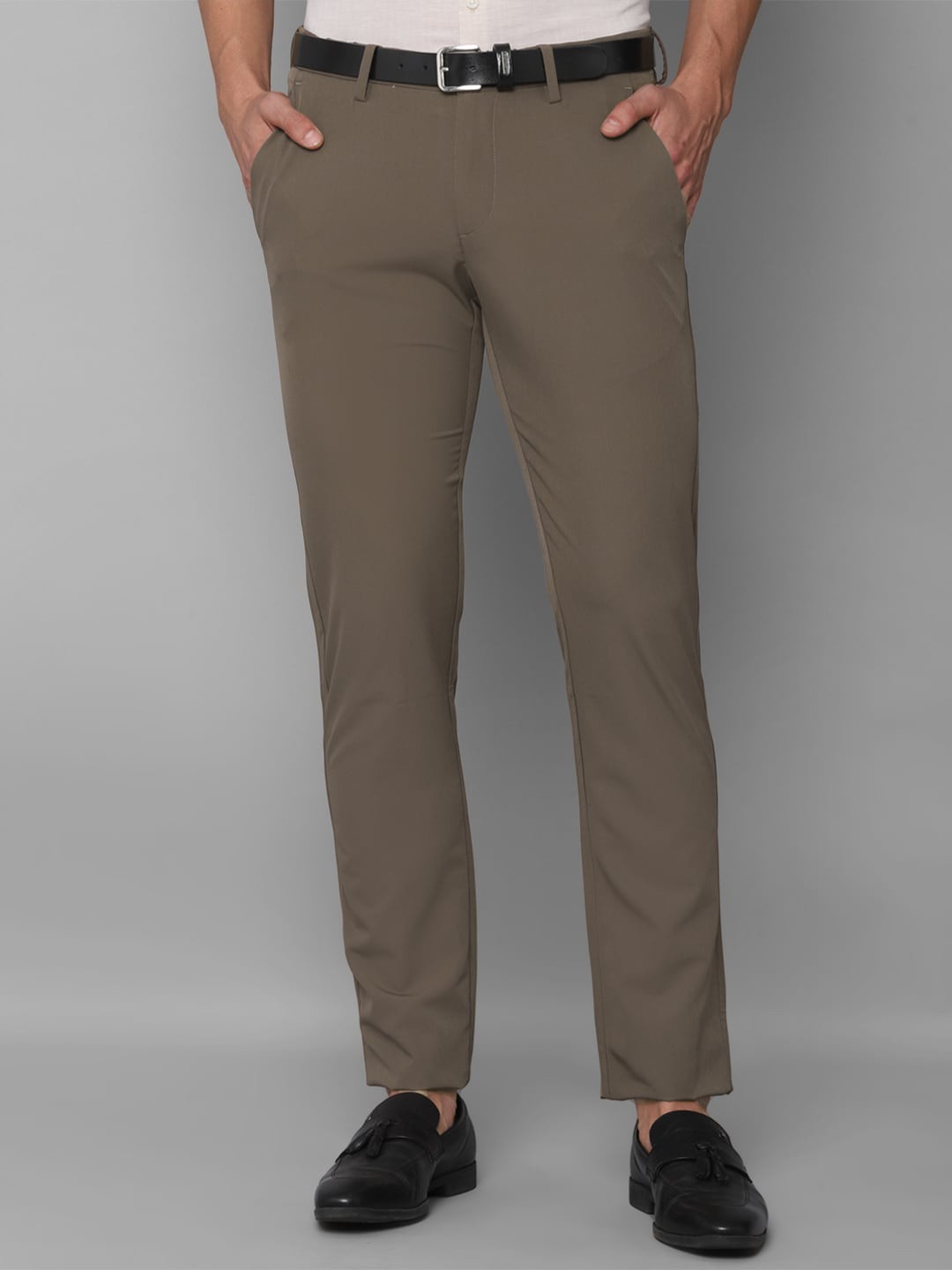 

Allen Solly Men Brown Slim Fit Formal Trousers