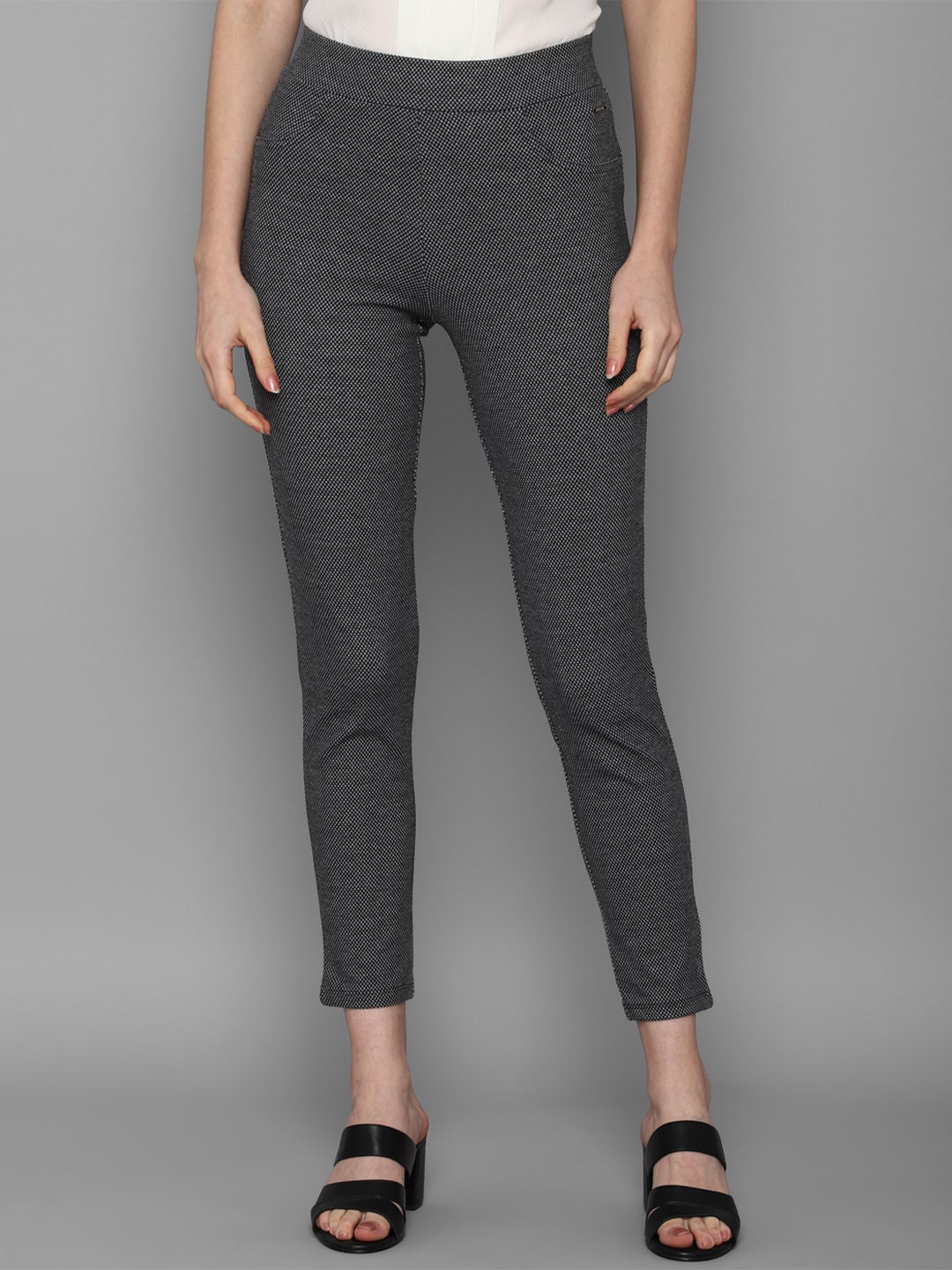 

Allen Solly Woman Women Grey Trousers