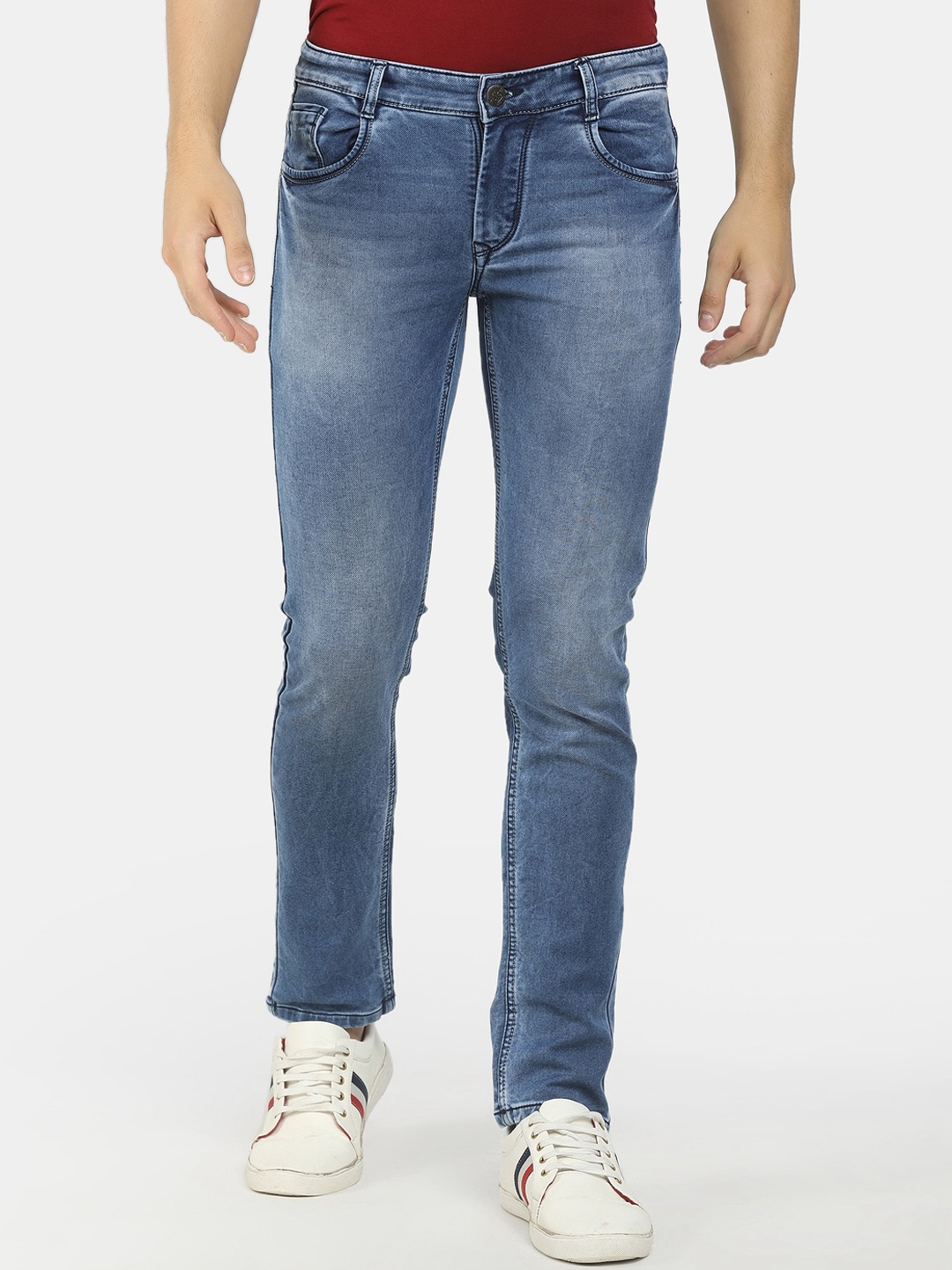 

V-Mart Men Blue Slim Fit Heavy Fade Jeans