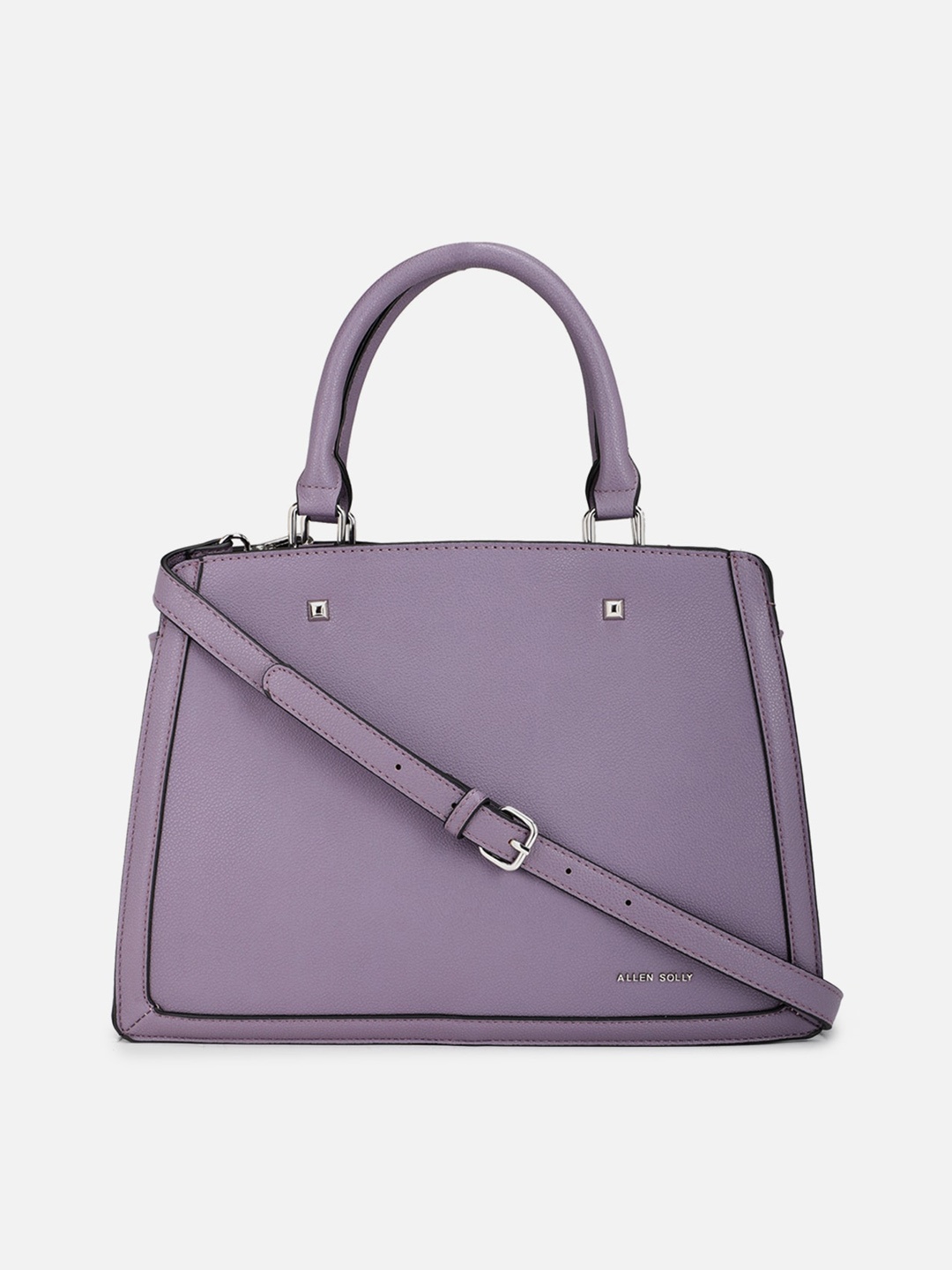 

Allen Solly Purple PU Structured Handheld Bag