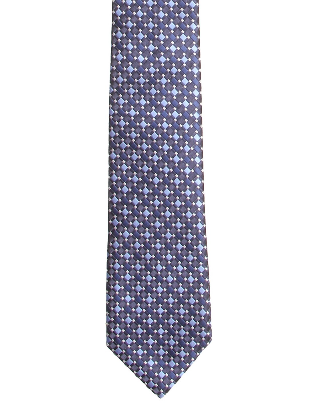 

Calvadoss Men Blue & White Woven Design Broad Tie
