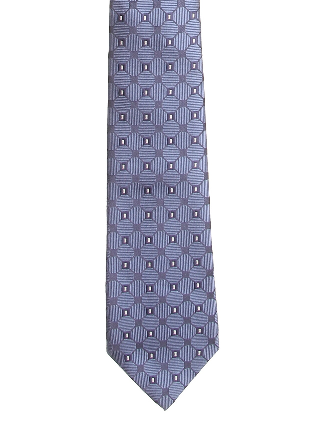 

Calvadoss Men Blue & White Woven Design Broad Tie