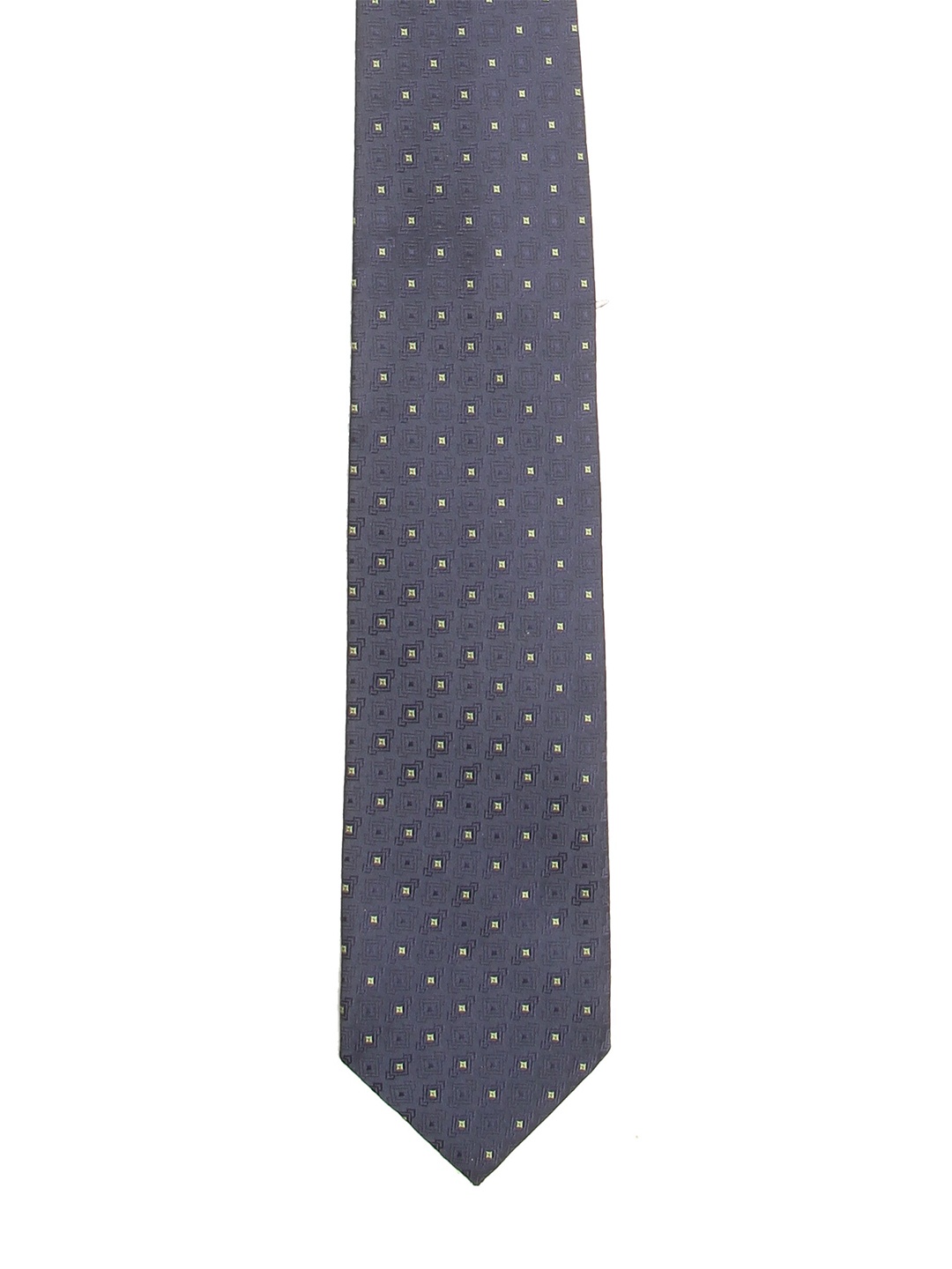 

Calvadoss Men Blue & Yellow Woven Design Broad Tie
