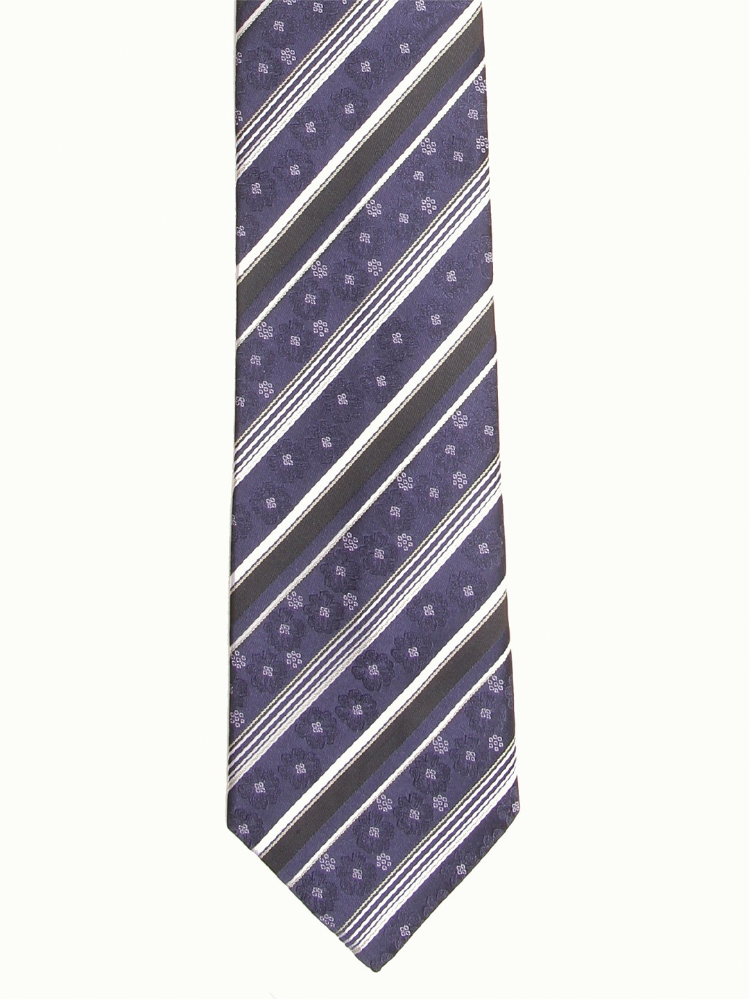 

Calvadoss Men Blue & Beige Striped Broad Tie