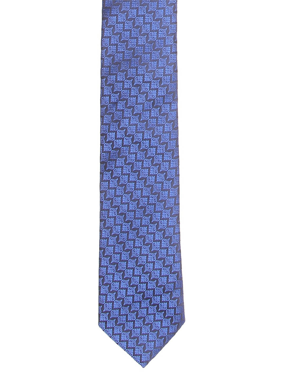 

Calvadoss Men Blue & Black Woven Design Broad Tie