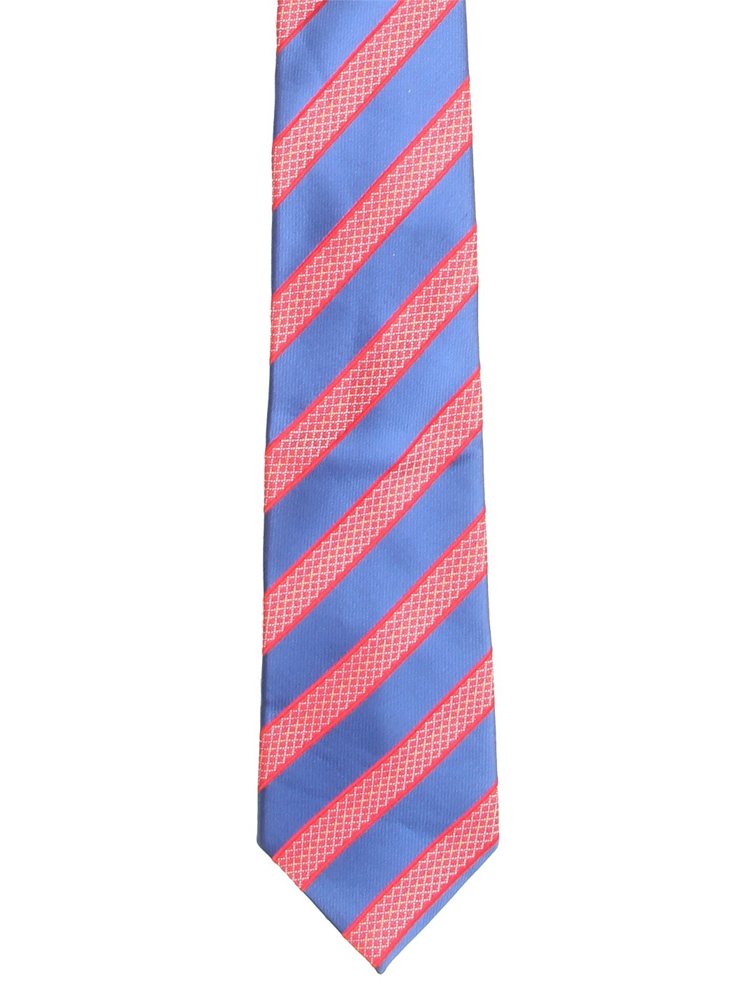 

Calvadoss Men Blue & Red Striped Broad Tie