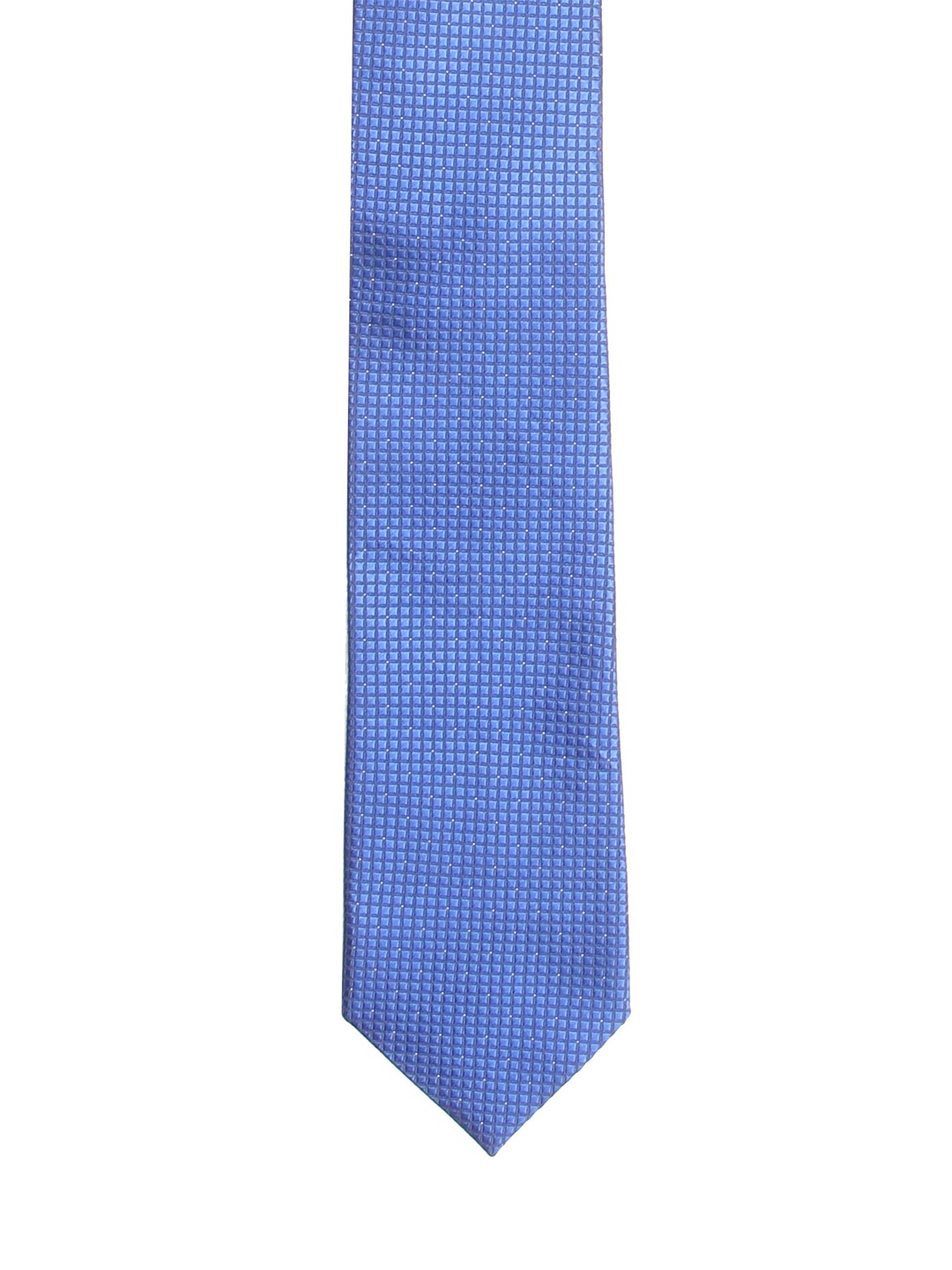 

Calvadoss Men Blue Checked Broad Tie
