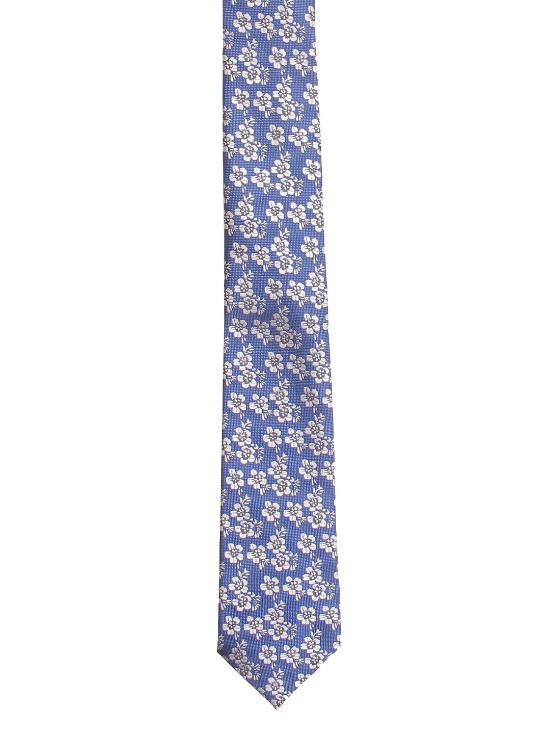 

Calvadoss Men Blue & White Woven Design Broad Tie