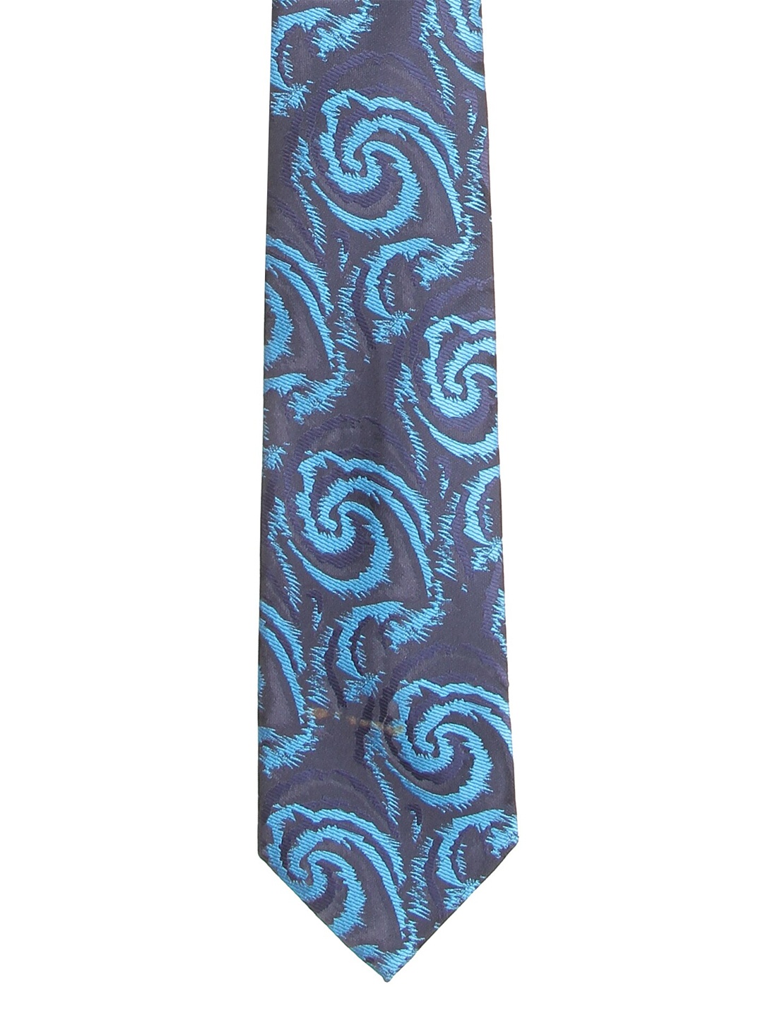 

Calvadoss Men Blue & Grey Woven Design Broad Tie