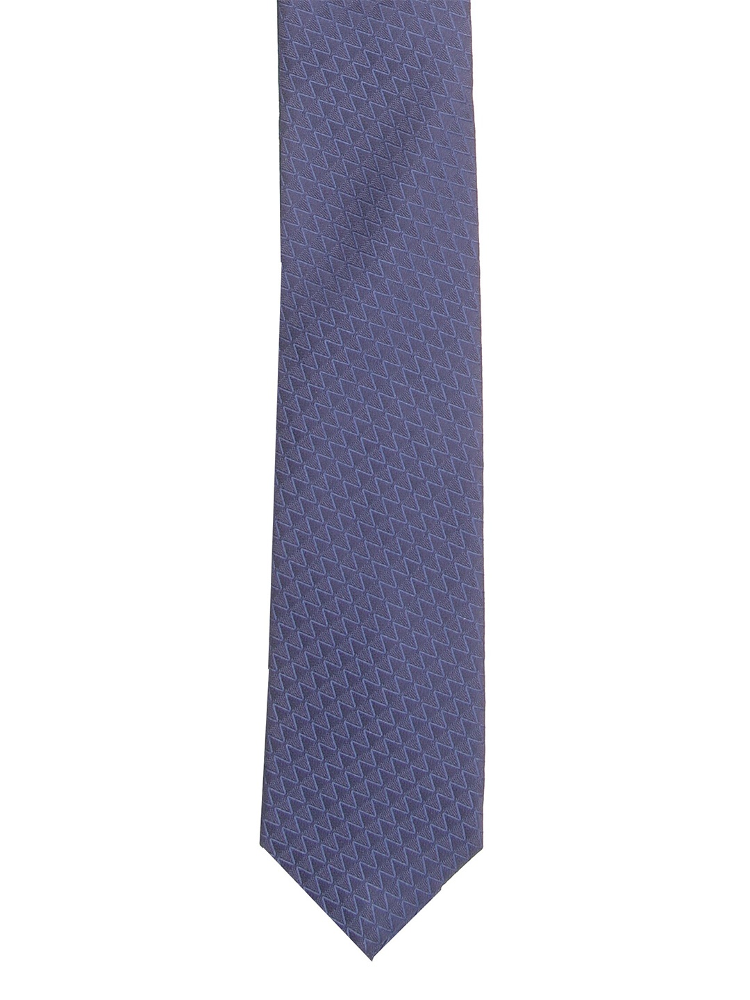 

Calvadoss Men Blue Checked Broad Tie