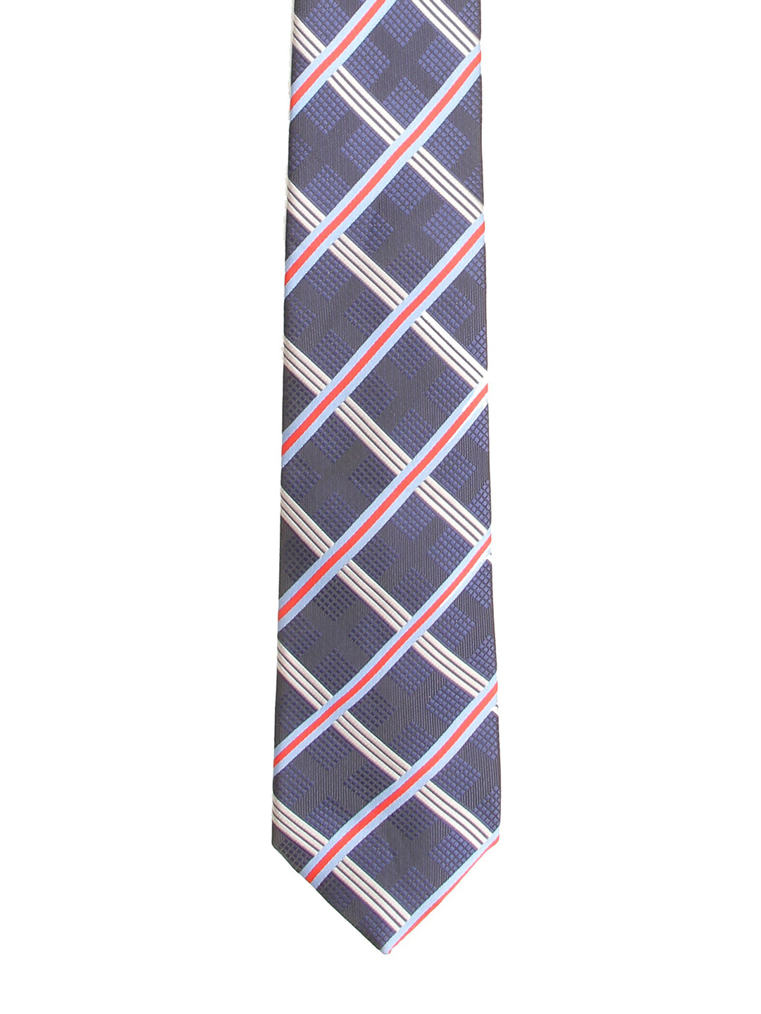 

Calvadoss Men Blue & Pink Checked Broad Tie
