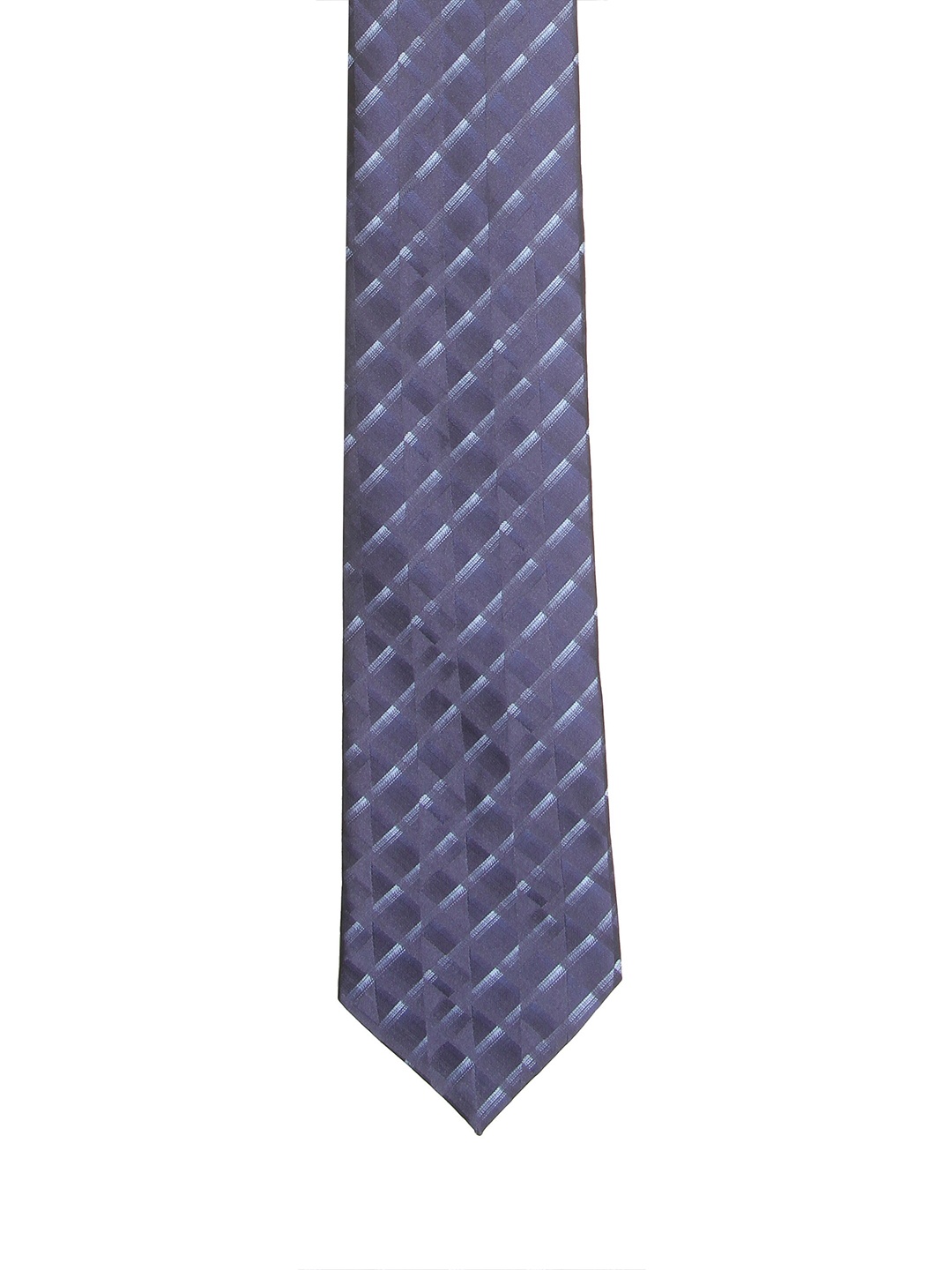 

Calvadoss Men Blue Checked Broad Tie