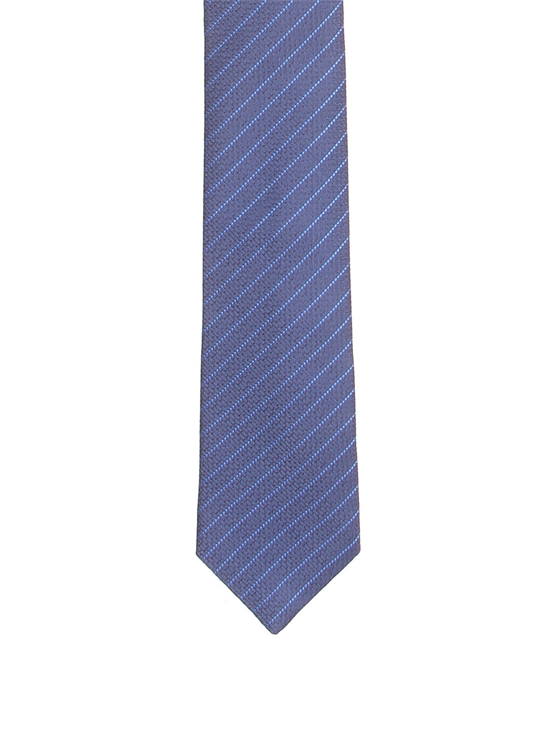 

Calvadoss Men Blue Striped Broad Tie