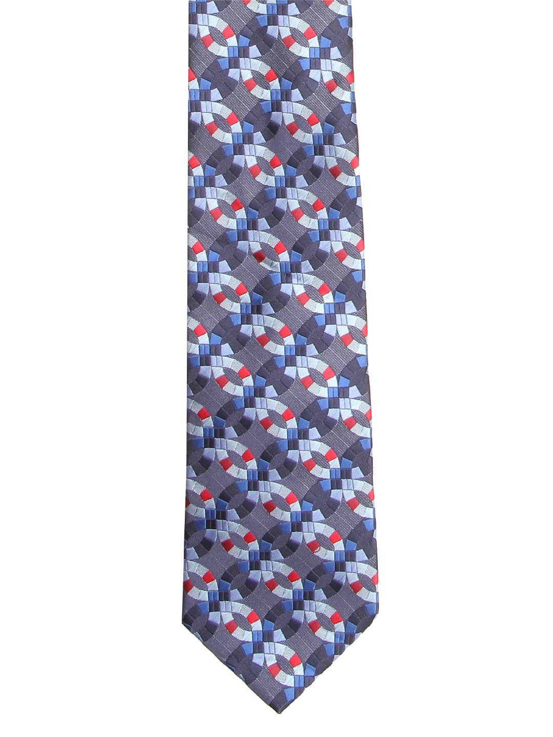

Calvadoss Men Blue & White Woven Design Broad Tie