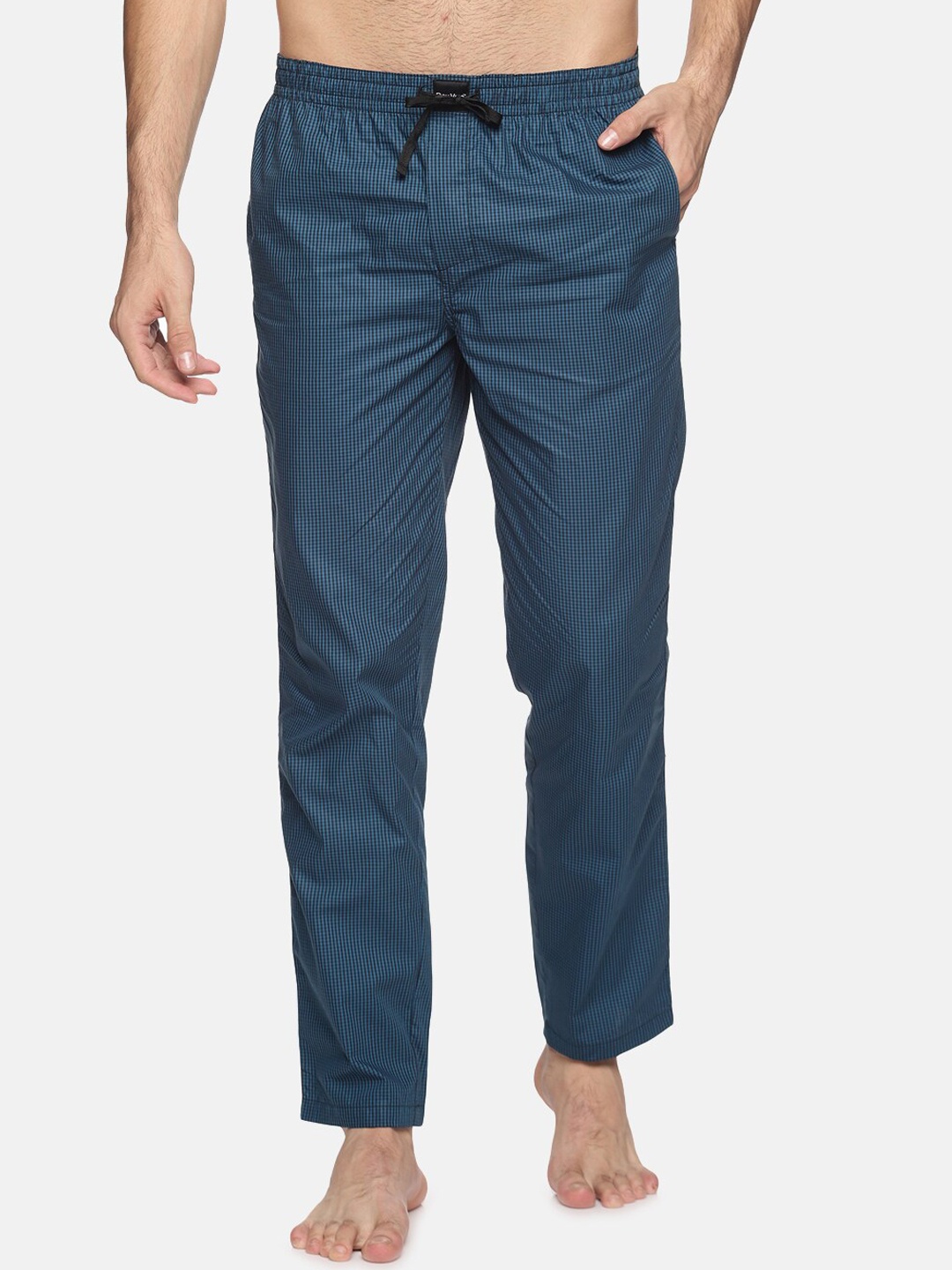 

DON VINO Men Blue Solid Cotton Lounge Pants